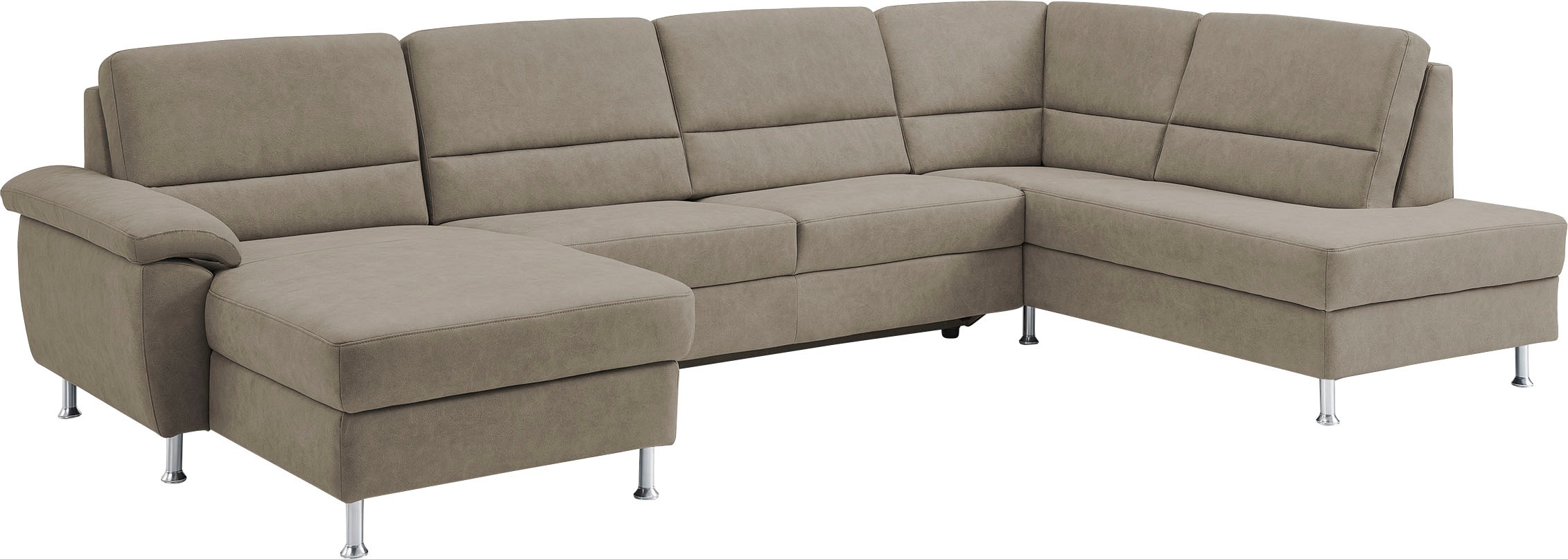 CALIZZA INTERIORS Wohnlandschaft »Onyx U-Form«, (3 St.), wahlweise mit Bettfunktion und Bettkasten