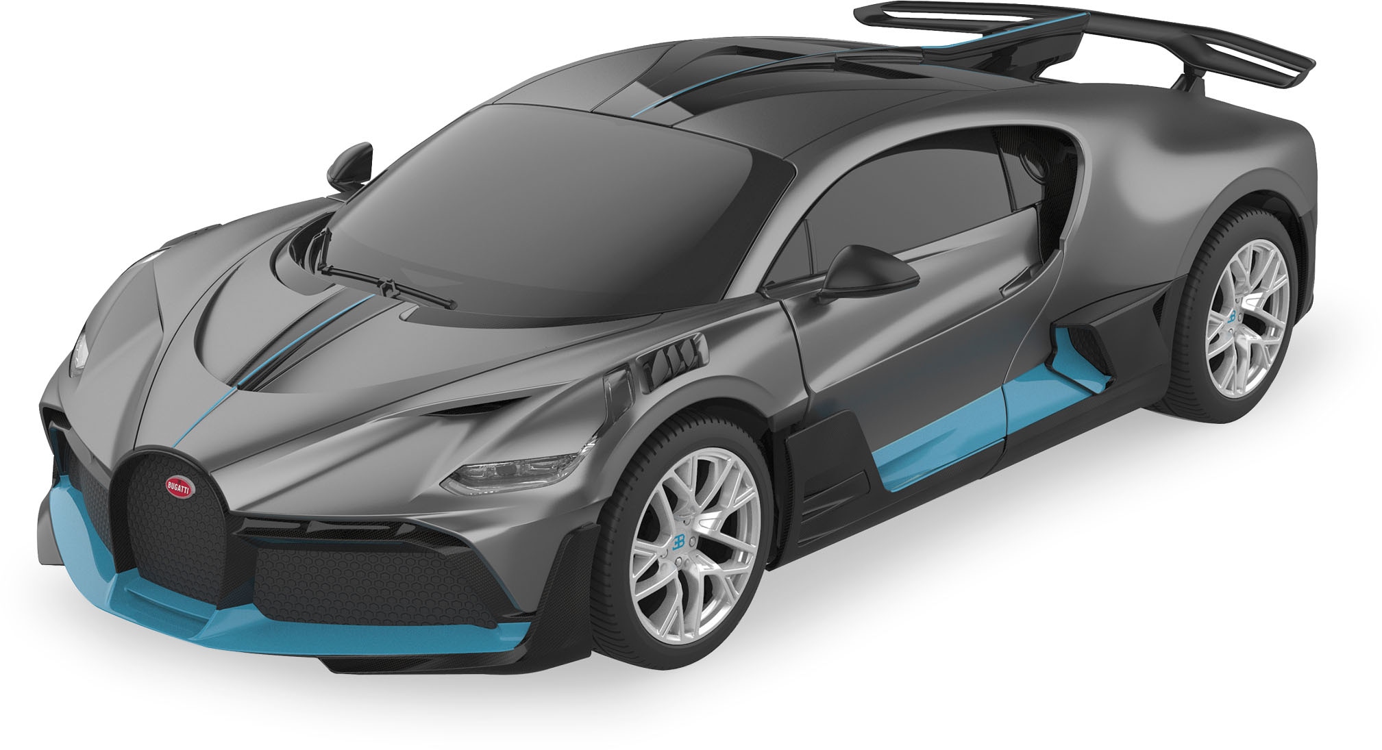 Jamara RC-Auto »Bugatti DIVO 1:24, grau, 2,4GHz«, offiziell lizenziert