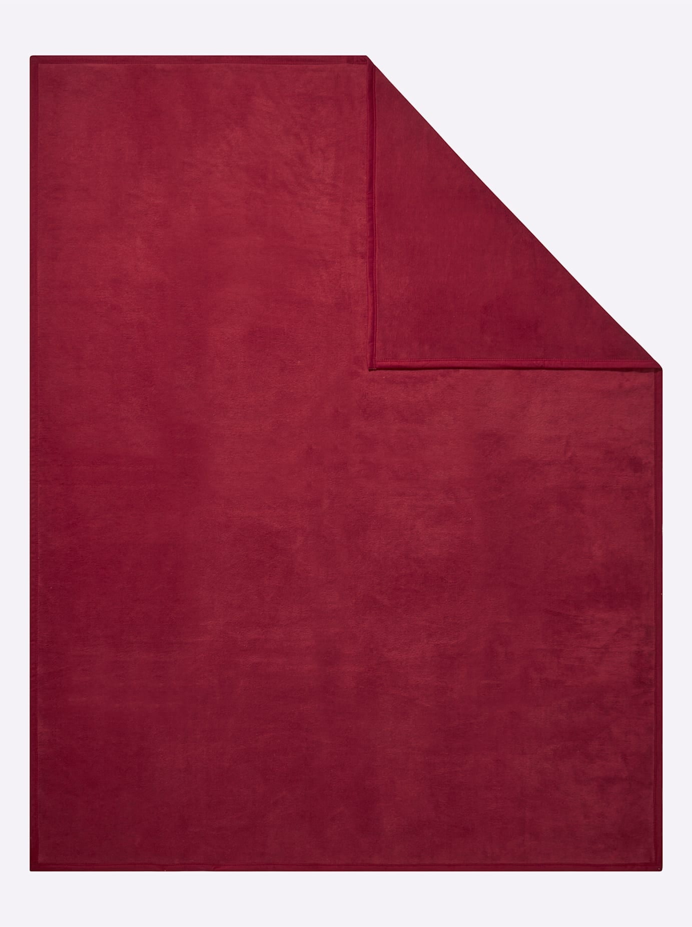 Wohndecke IBENA, B:100cm L:150cm, rot, 58% Baumwolle, 35% Polyacryl, 7% Polyester, Wohndecken