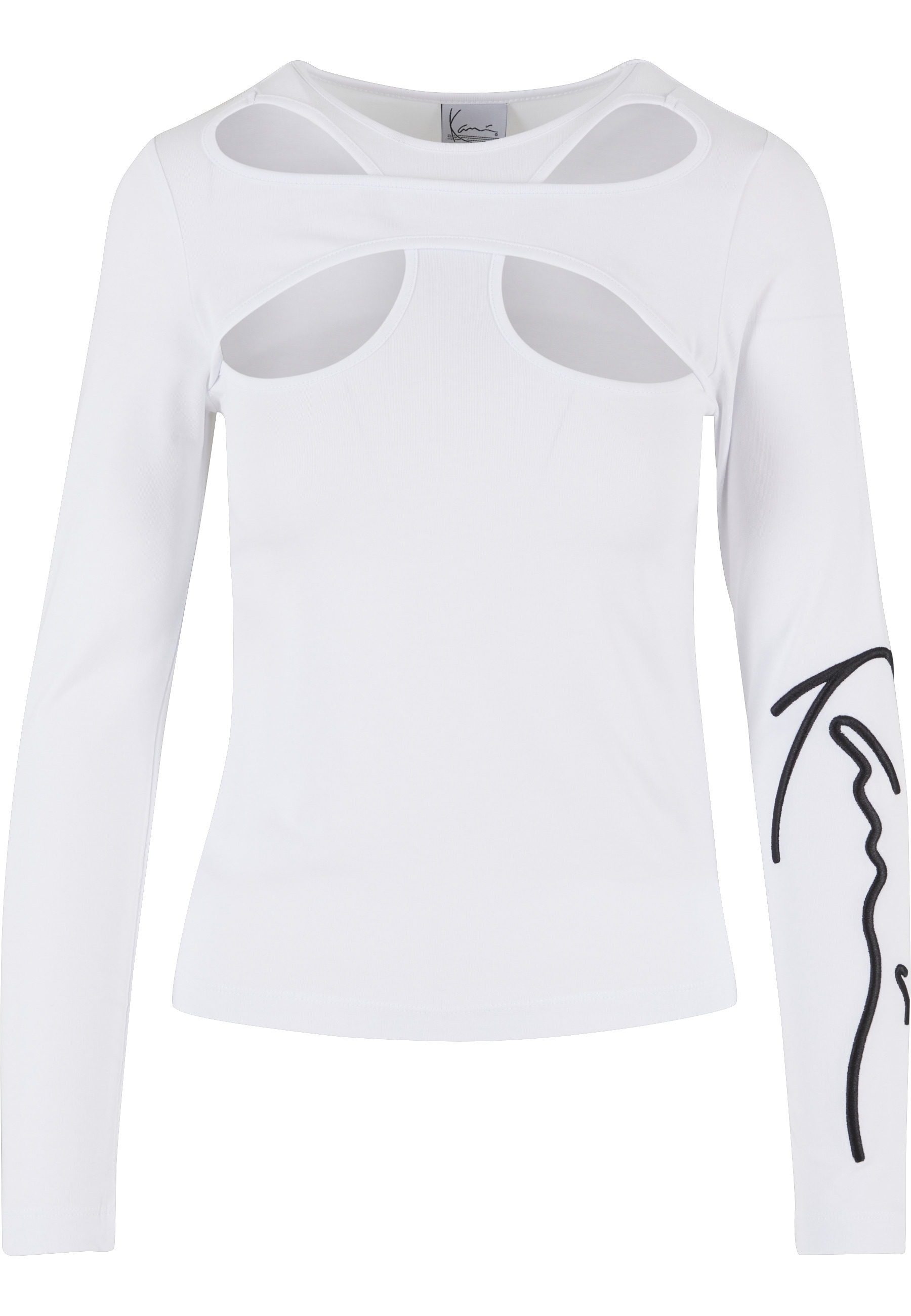 Karl Kani Stoffhose "Karl Kani Damen KW223-011-1 KK Signature Cut Out Tight LS"