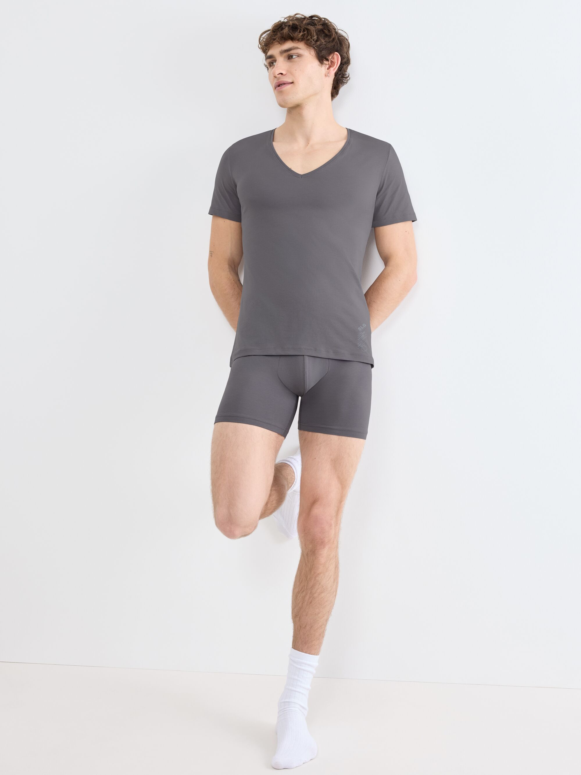 sloggi Unterziehshirt "SLG Base V Neck Shirt" weiches und edles Material