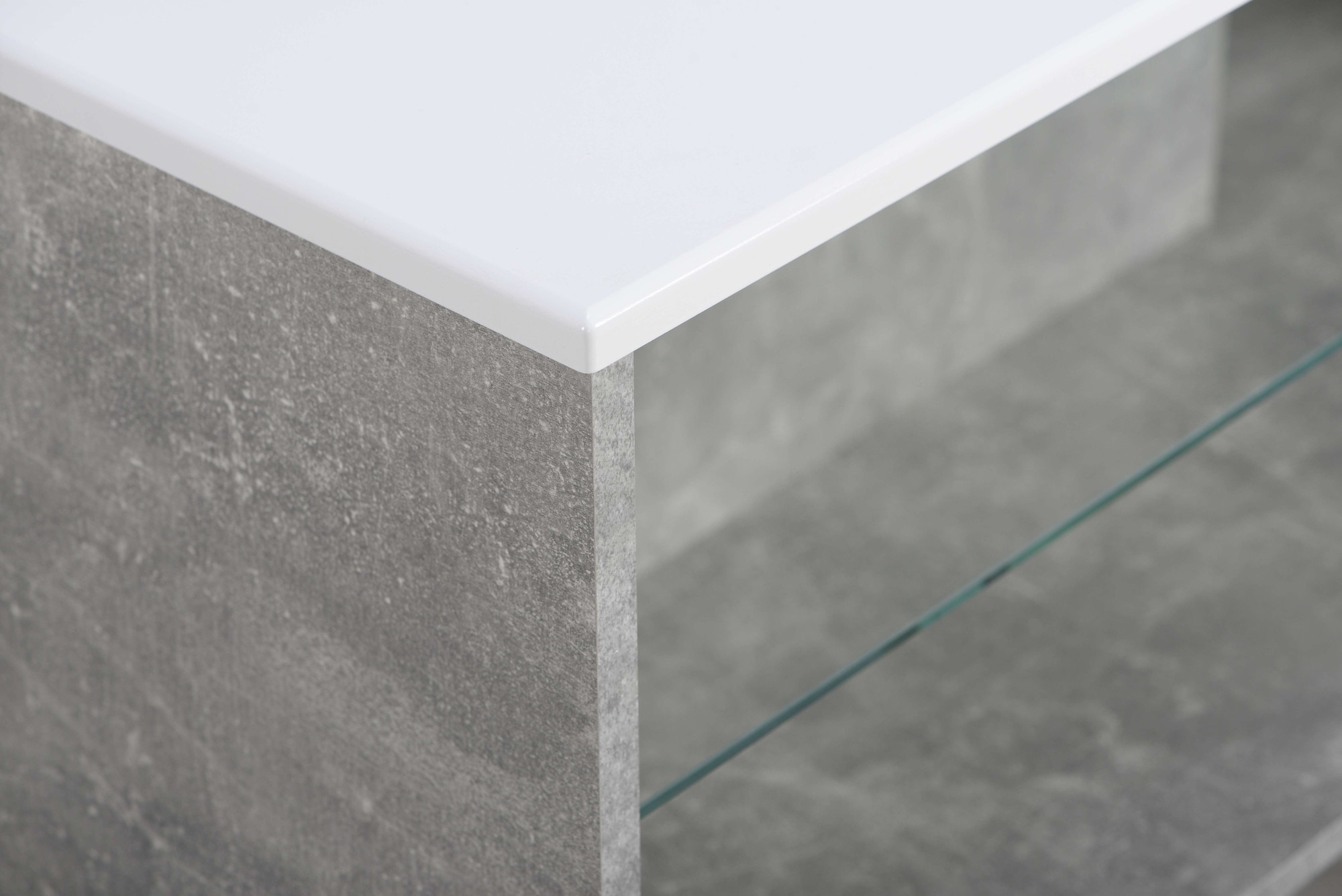 Home affaire Couchtisch »Bert Kaffetisch, 100 cm, in trendigen Farben, modern«, Hochglanzplatte, mit Rollen