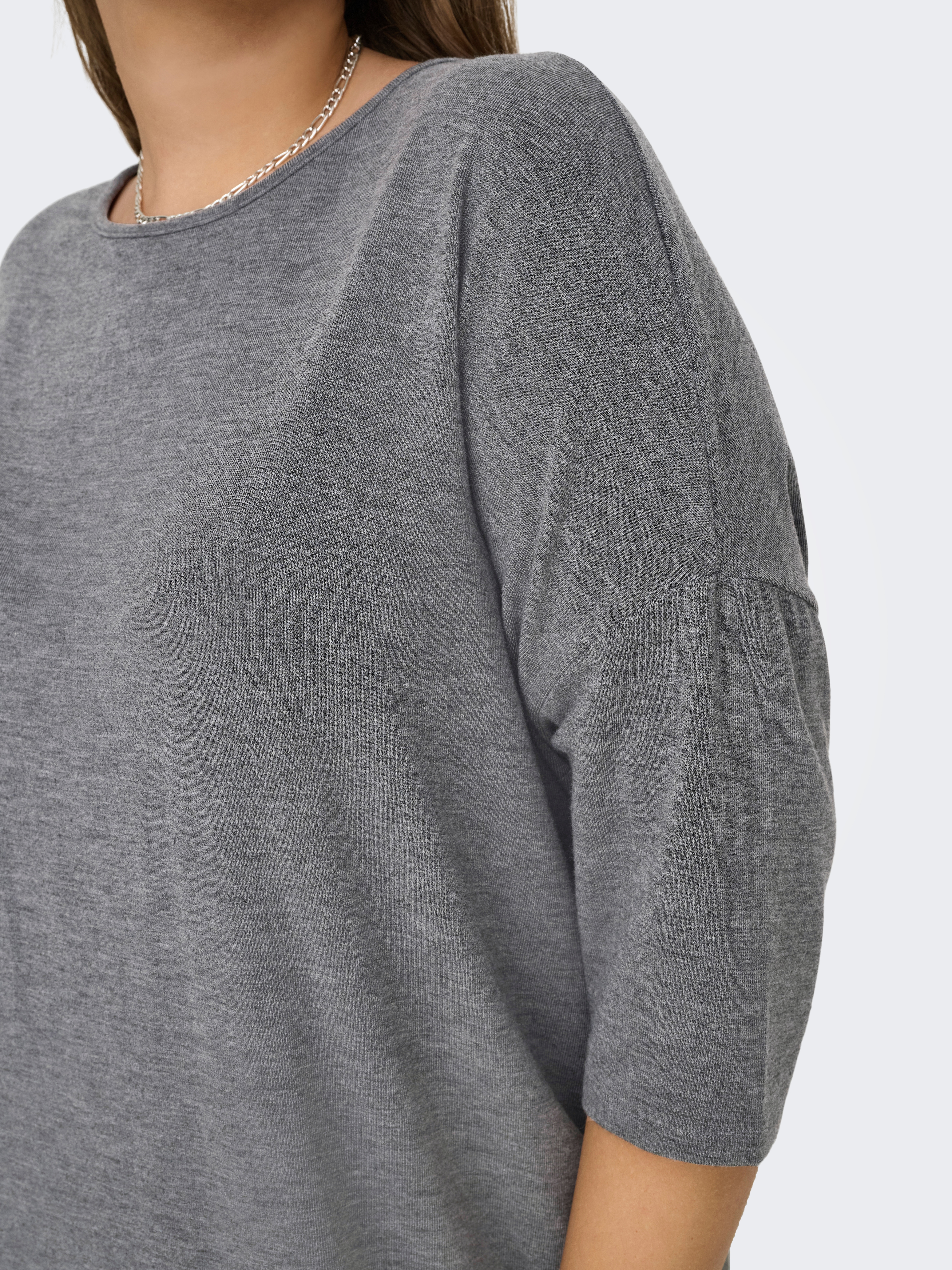 Thumbnail - ONLY CARMAKOMA 3/4-Arm-Shirt "CARLAMOUR 3/4 TOP JRS NOOS"