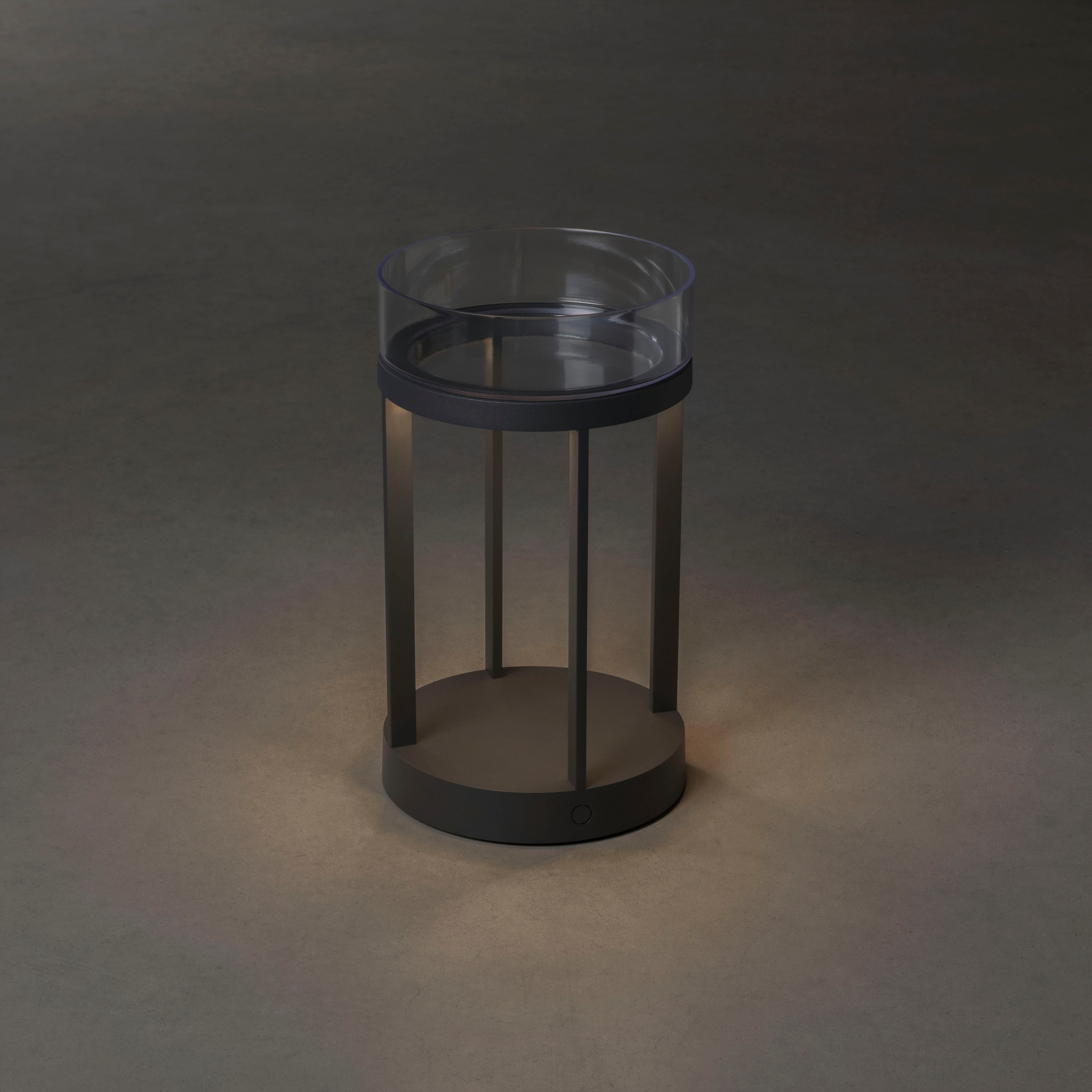 KONSTSMIDE LED Laterne »Chieti« LED-Modul 2 Stk. Warmweiß Chieti LED USB-Laterne, dimmbar 2700/3000K Glasdek