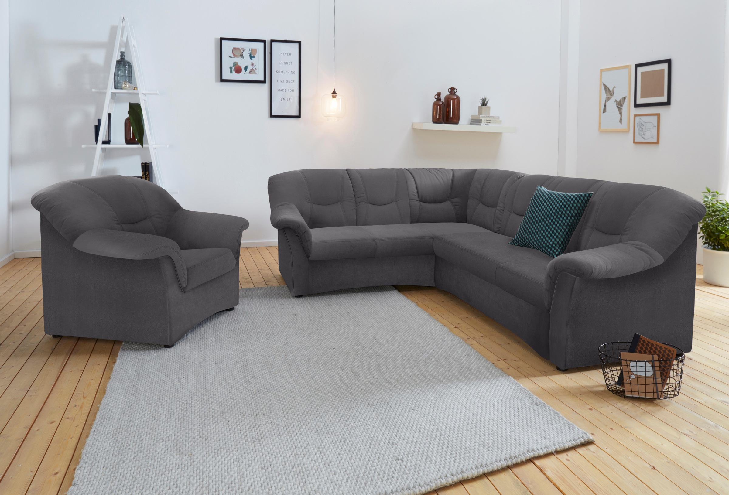DOMO collection Ecksofa "Sarafina zeitlos und komfortabel, optional mit Fed günstig online kaufen