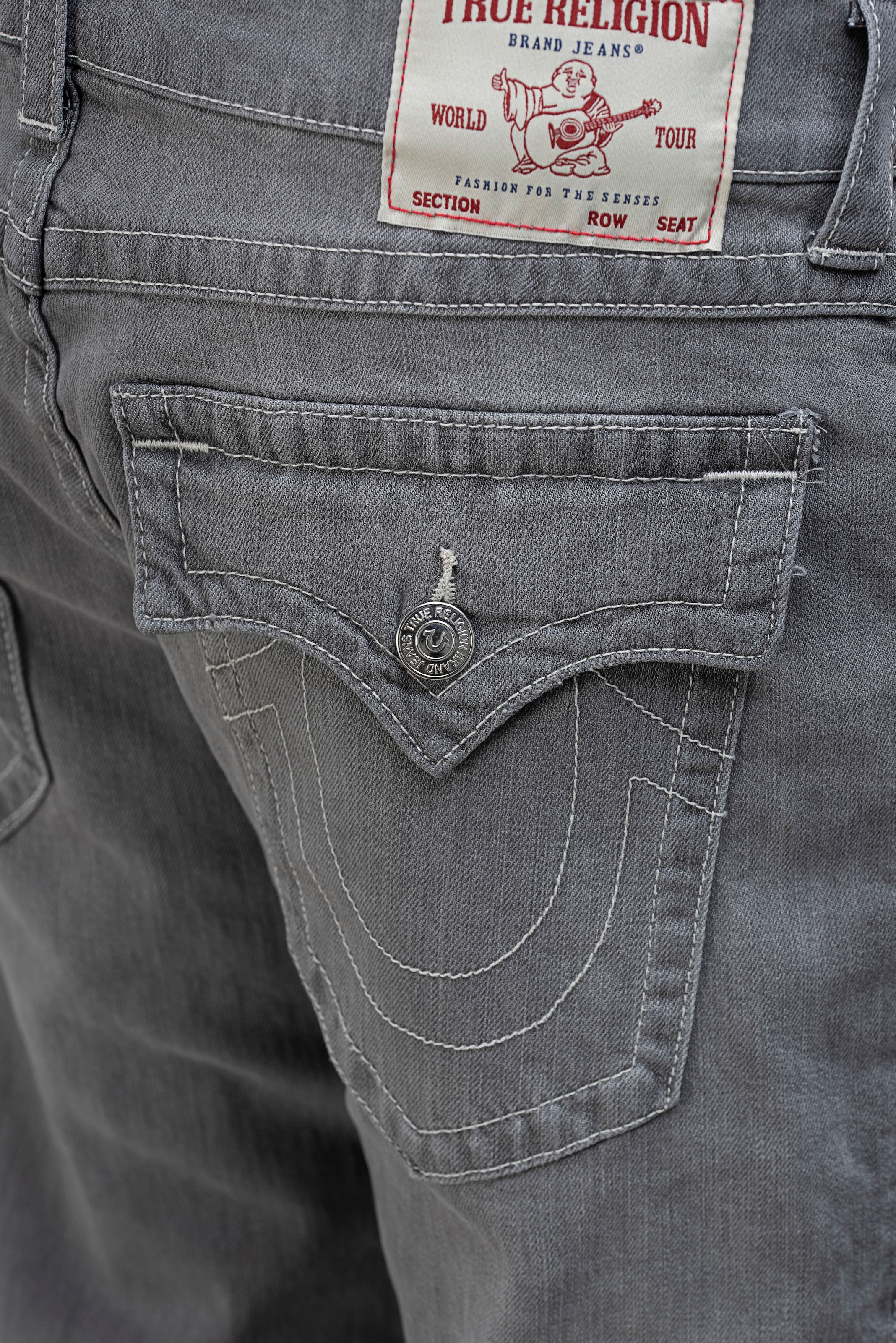 True Religion Straight-Jeans »RICKY SN FLAP« Baumwollmischung, straight fit