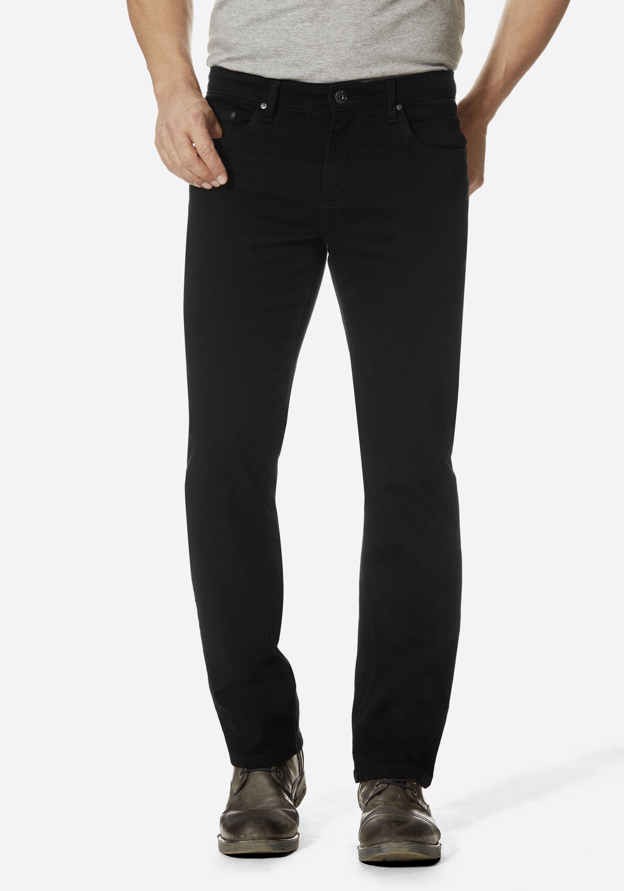 HERO by John Medoox "Phoenix Twill Big Straight Cut Stretch Jeans" Straight Fit Casual Clean Wash Denim Jeans für Herren