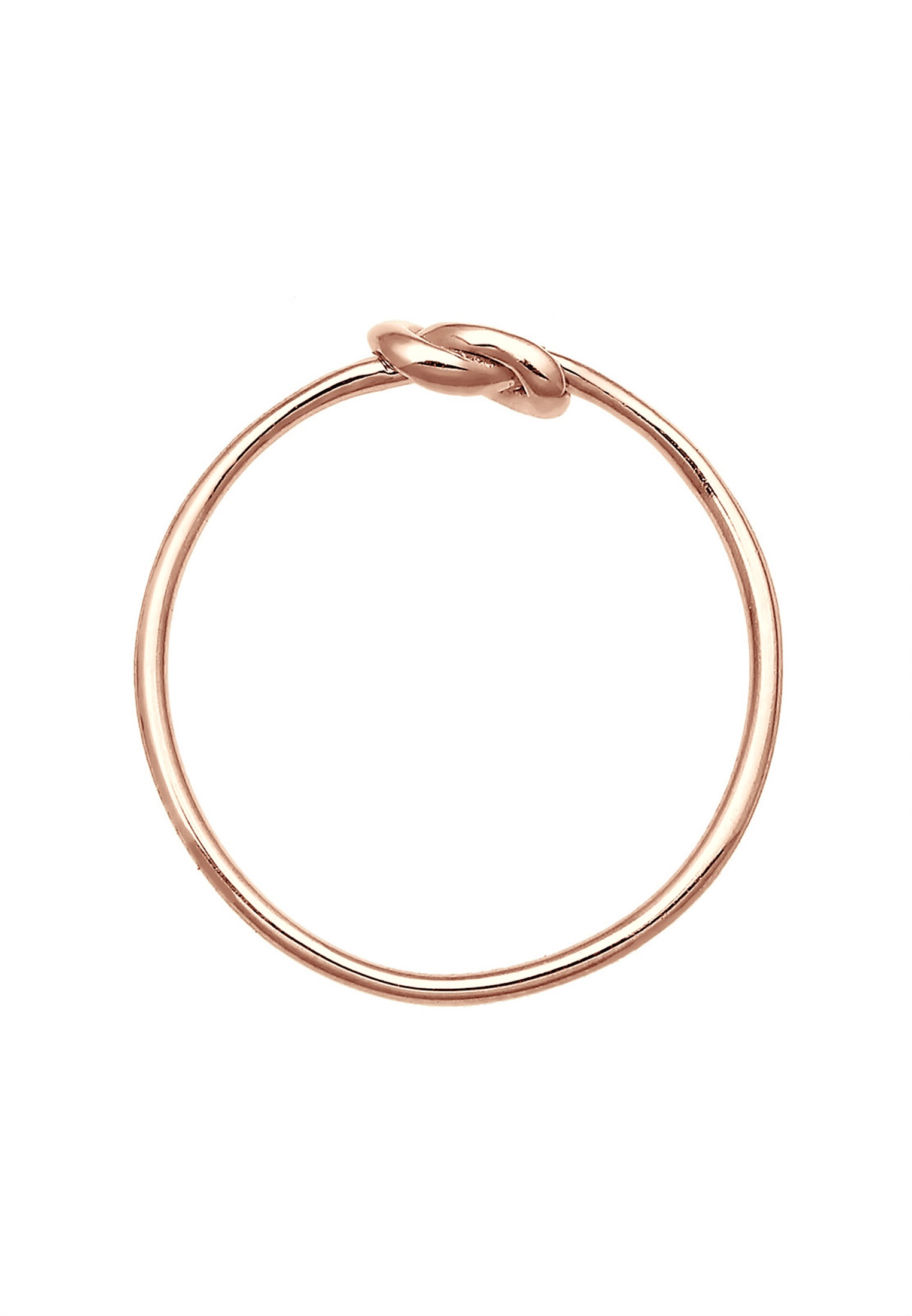 Elli Premium Fingerring »Knoten Knot Trend Symbol Modern Basic 750 Roségold«