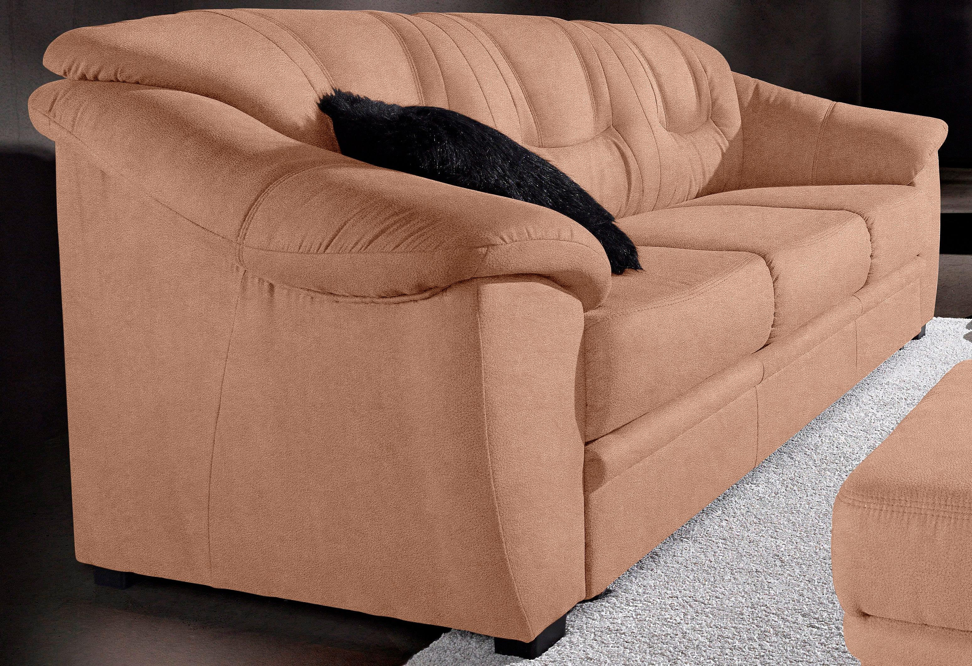 sit&more 3-Sitzer "Safira, B: 198 cm, Bettfunktion optional, Federkern-Polsterung" inklusive komfortablem Federkern, wahlweise mit Schlaffunktion