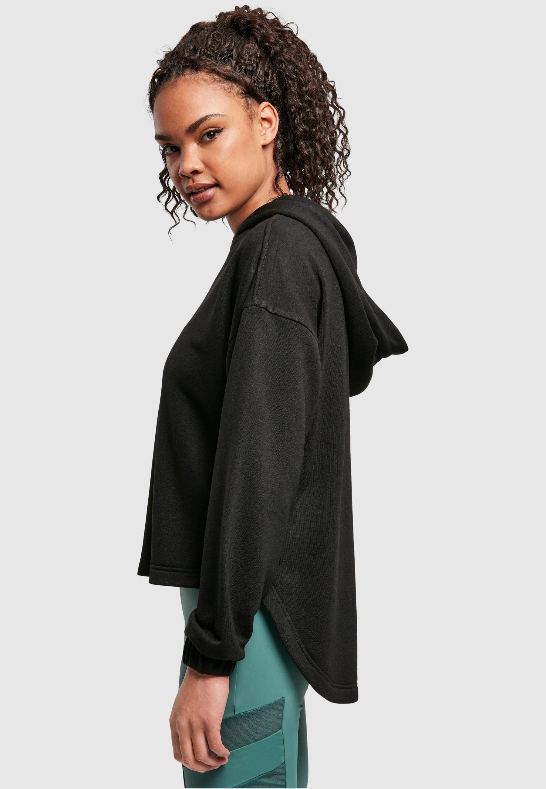 URBAN CLASSICS T-Shirt »Urban Classics Damen Ladies Cropped Lace Hem Tee«, (1 tlg.)