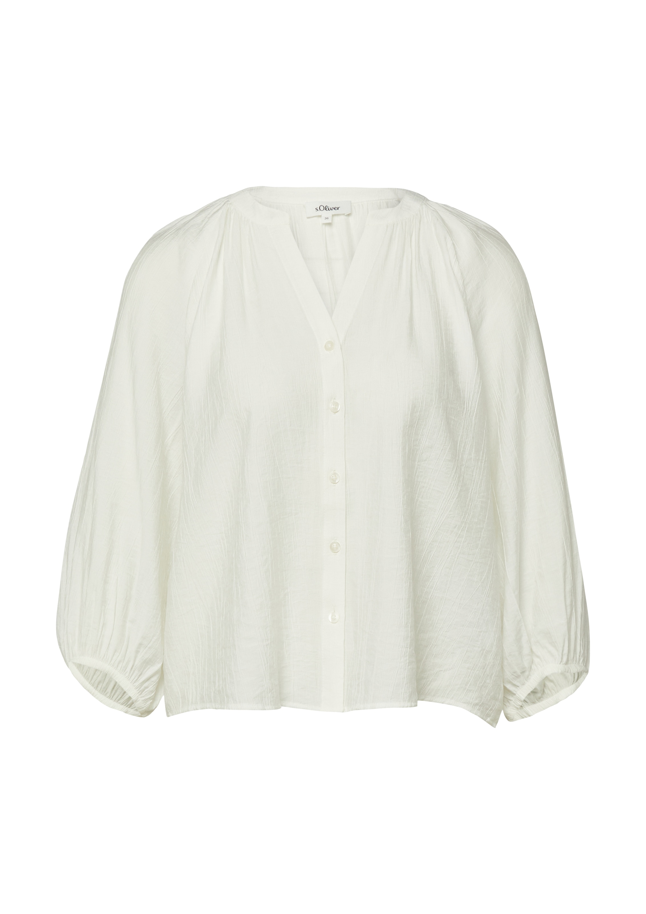 s.Oliver Schlupfbluse 3/4-Arm-Sommerbluse mit Viskose