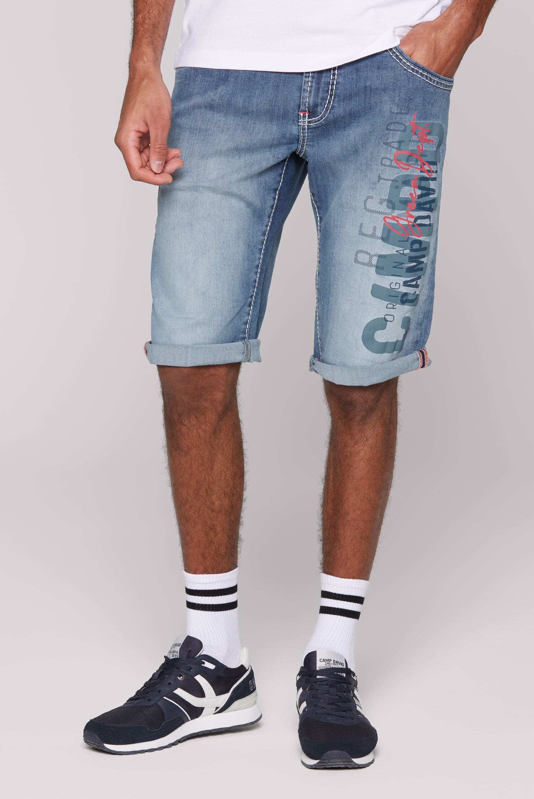 CAMP DAVID Jeansshorts, mit Turn-Up Saum günstig online kaufen