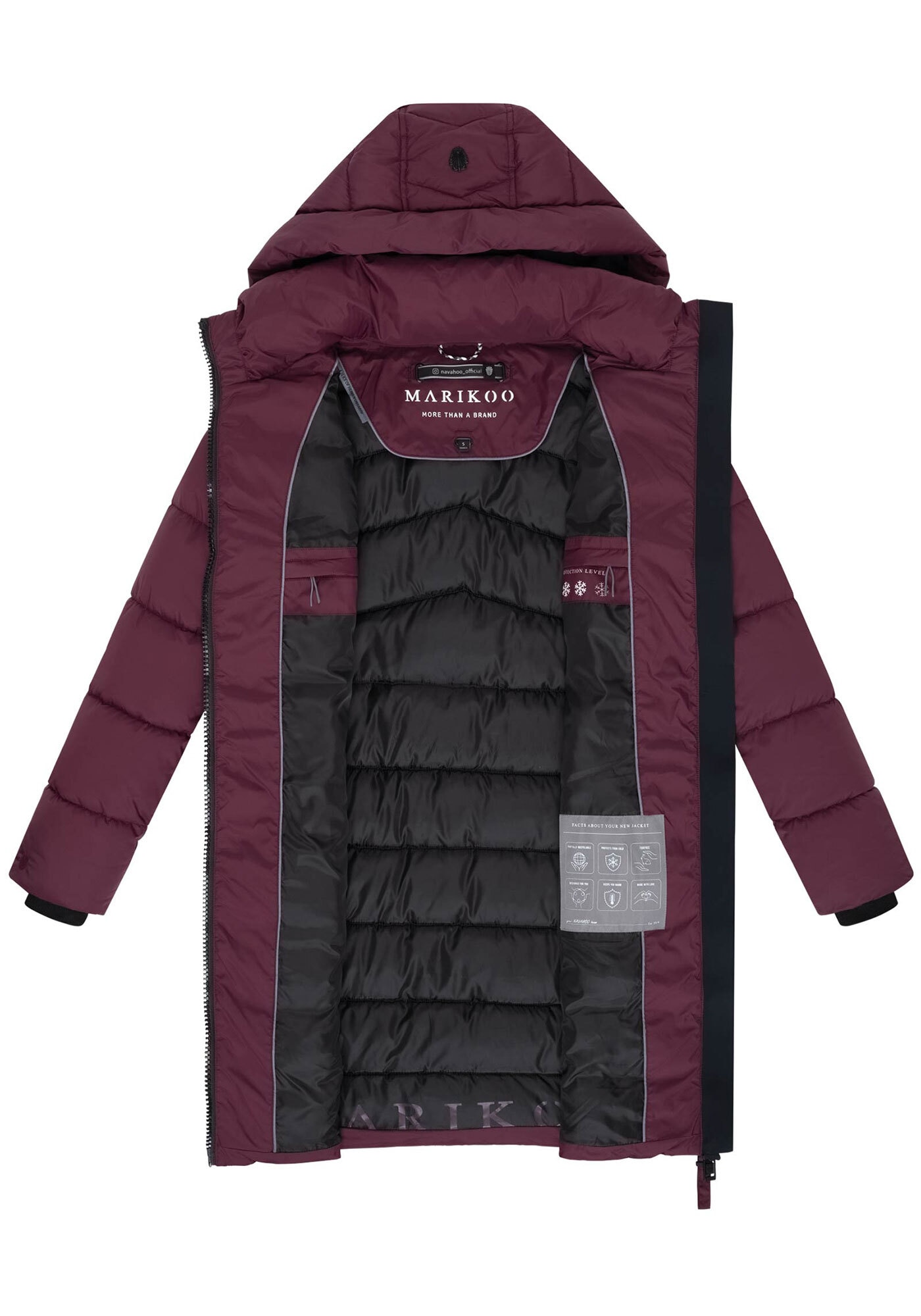 Marikoo Winterjacke »Kaltnäschen«, mit warmem Fleece in den Taschen