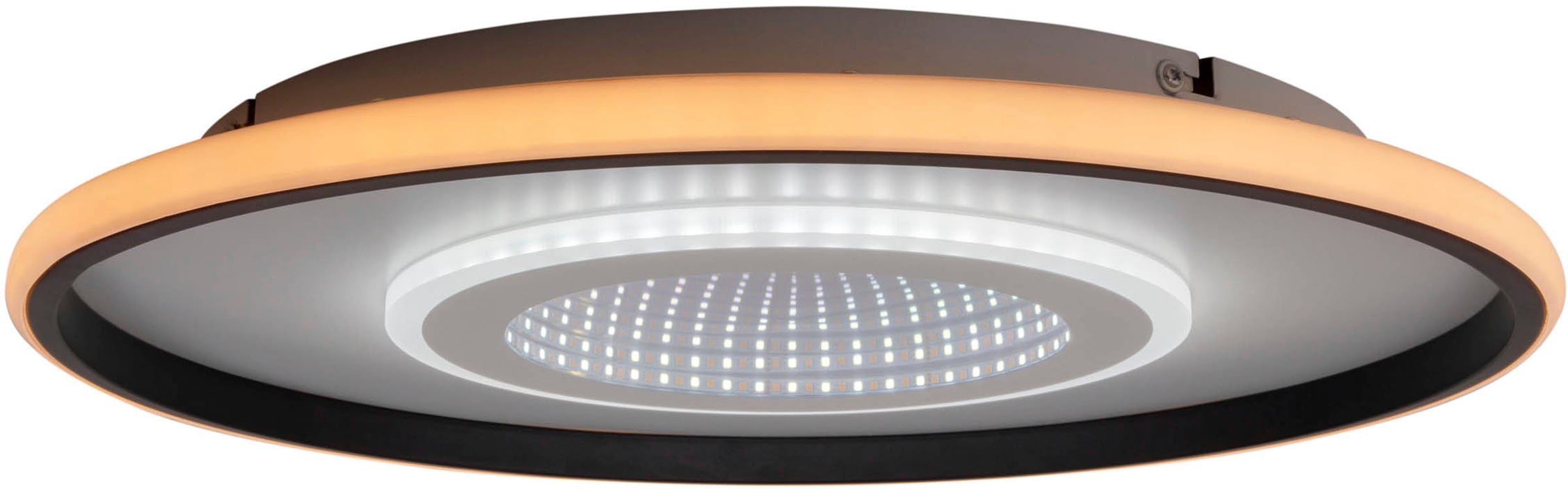 my home LED Deckenleuchte »Mona Deckenlampe mit Infinity 3D Effekt«, 1 flammig, Leuchtmittel LED-Board | LED fest integriert, D: 50cm, dimmbar, inkl. Memory, CCT, Fernbedienung, 40W, Tunnel Mirror