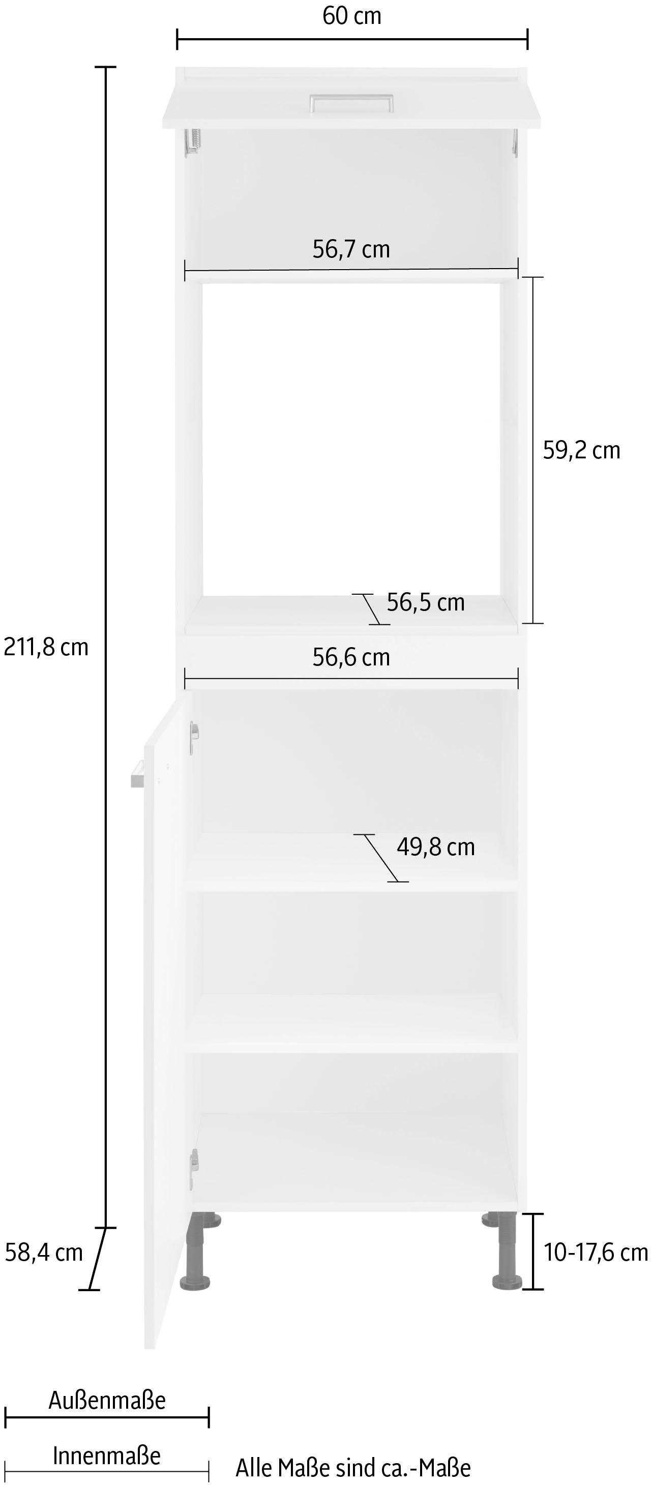 OPTIFIT Backofenumbauschrank »Parma«, Breite 60 cm