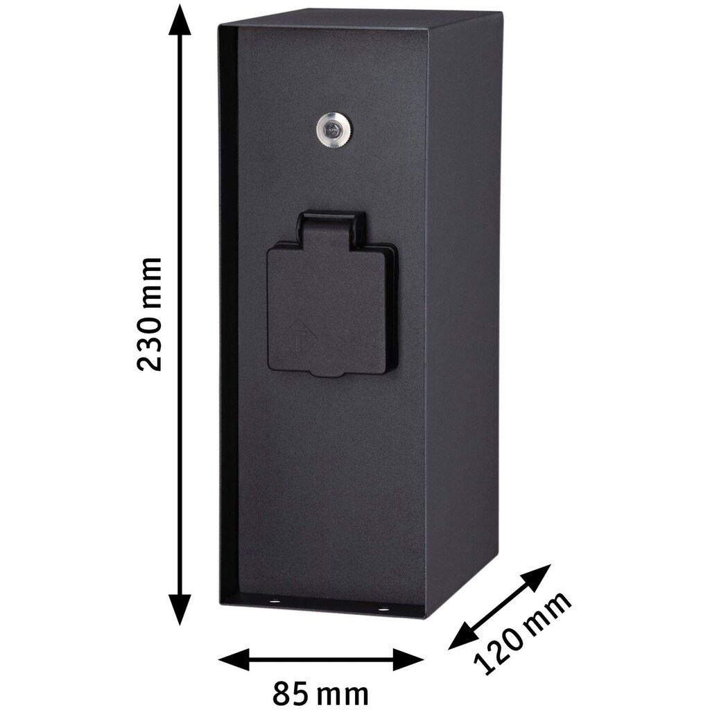 Paulmann Stromverteiler »Outdoor Steckdosensäule Rio«, (1 St.)