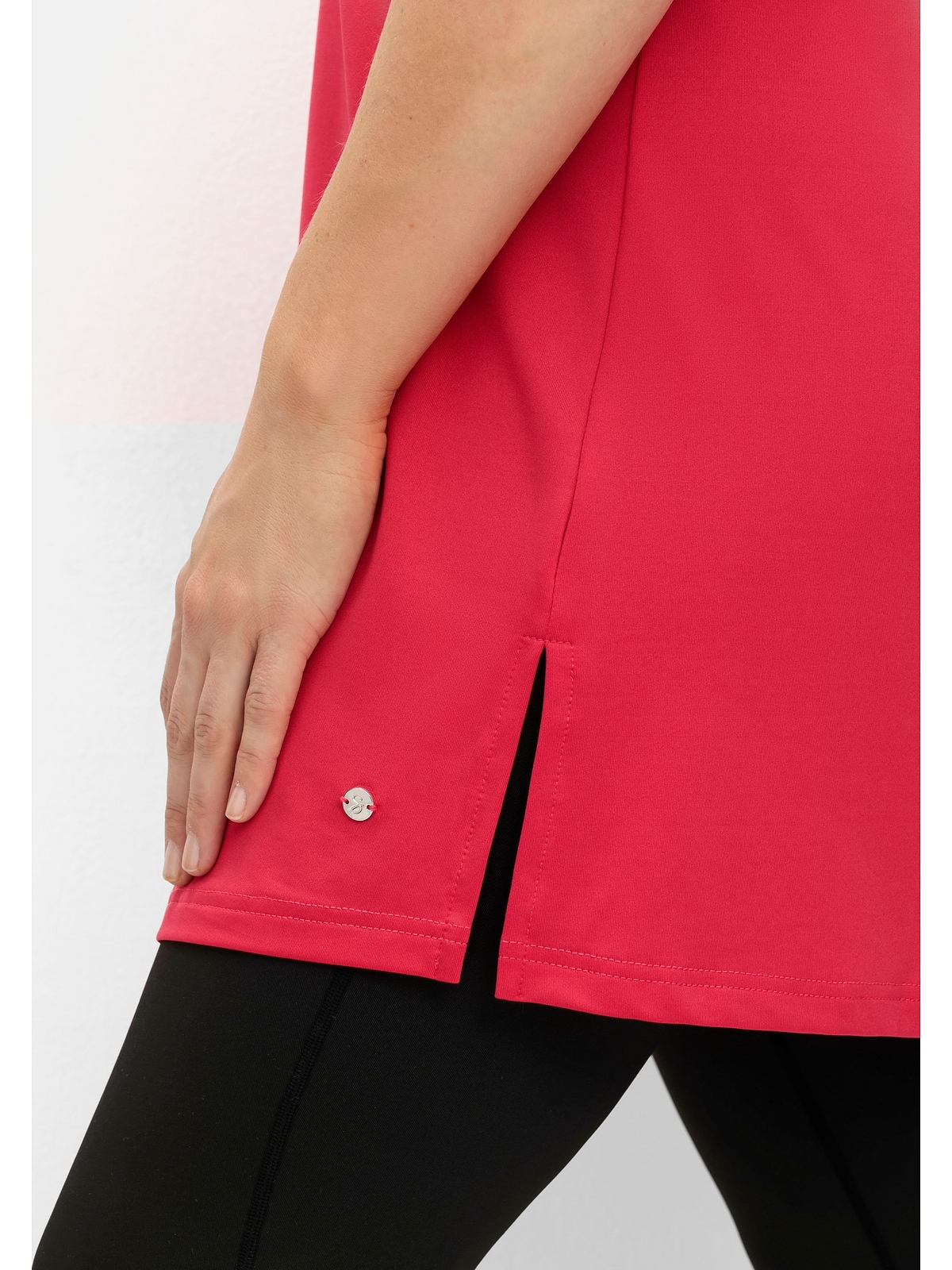 Sheego Longshirt »Große Größen«, mit atmungsaktiver, schnelltrocknender Funktion