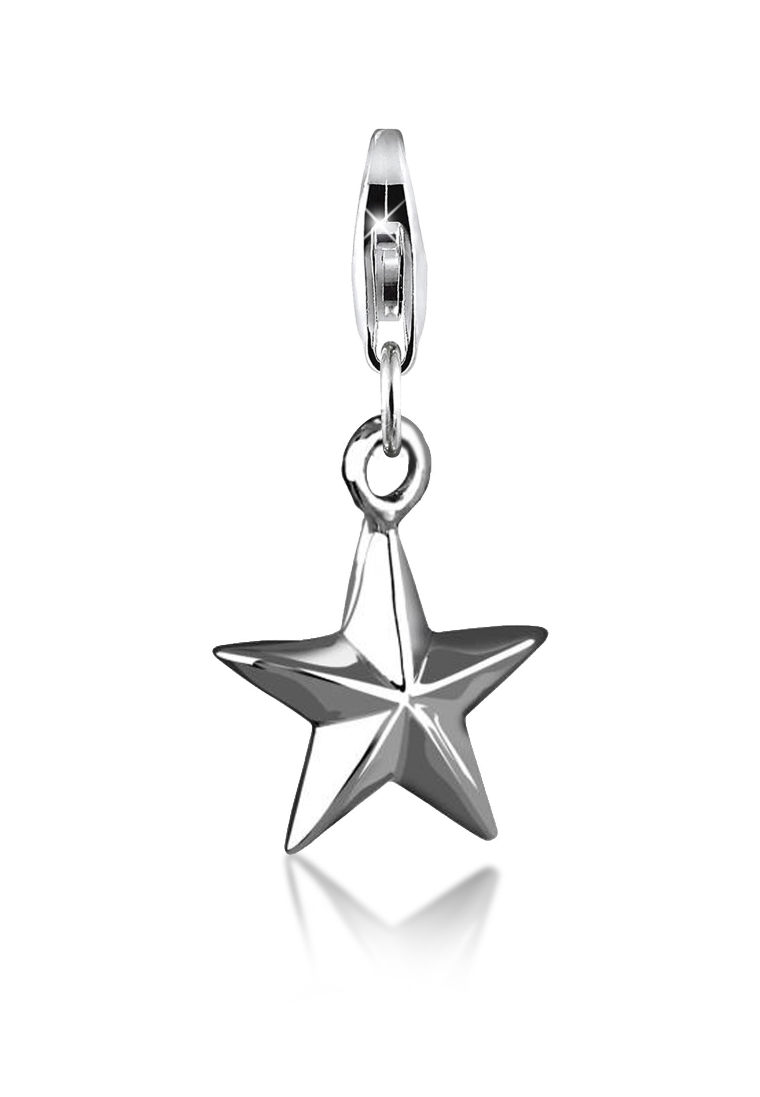 Nenalina Charm-Einhänger »Stern-Anhänger Star Party Astro 925 Silber«