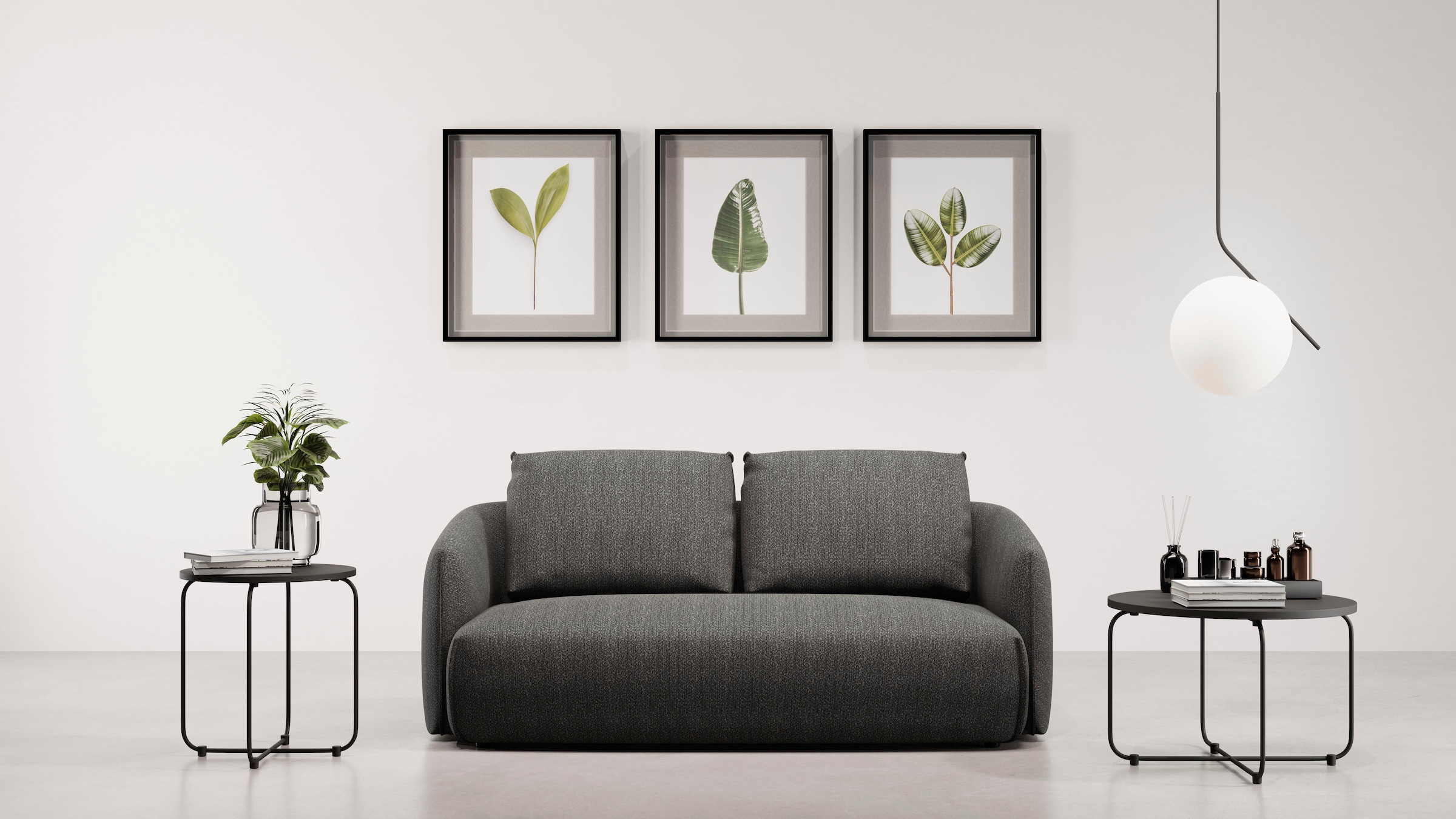 TRENDMANUFAKTUR 2-Sitzer "Shawn Designsofa mit elegant geschwungen Armlehne günstig online kaufen