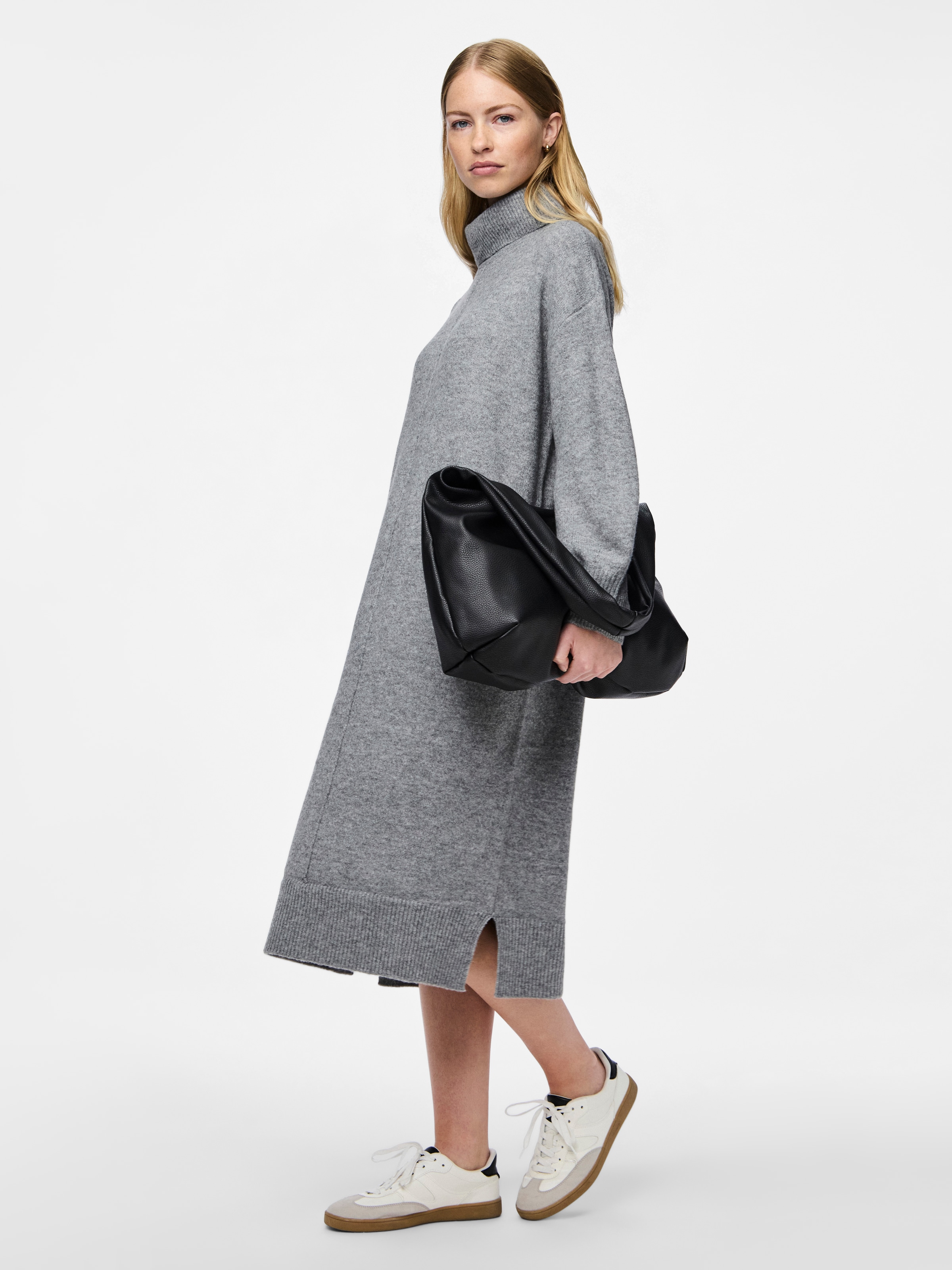 pieces Strickkleid »PCMALOU LS ROLLNECK KNIT DRESS NOOS BC«