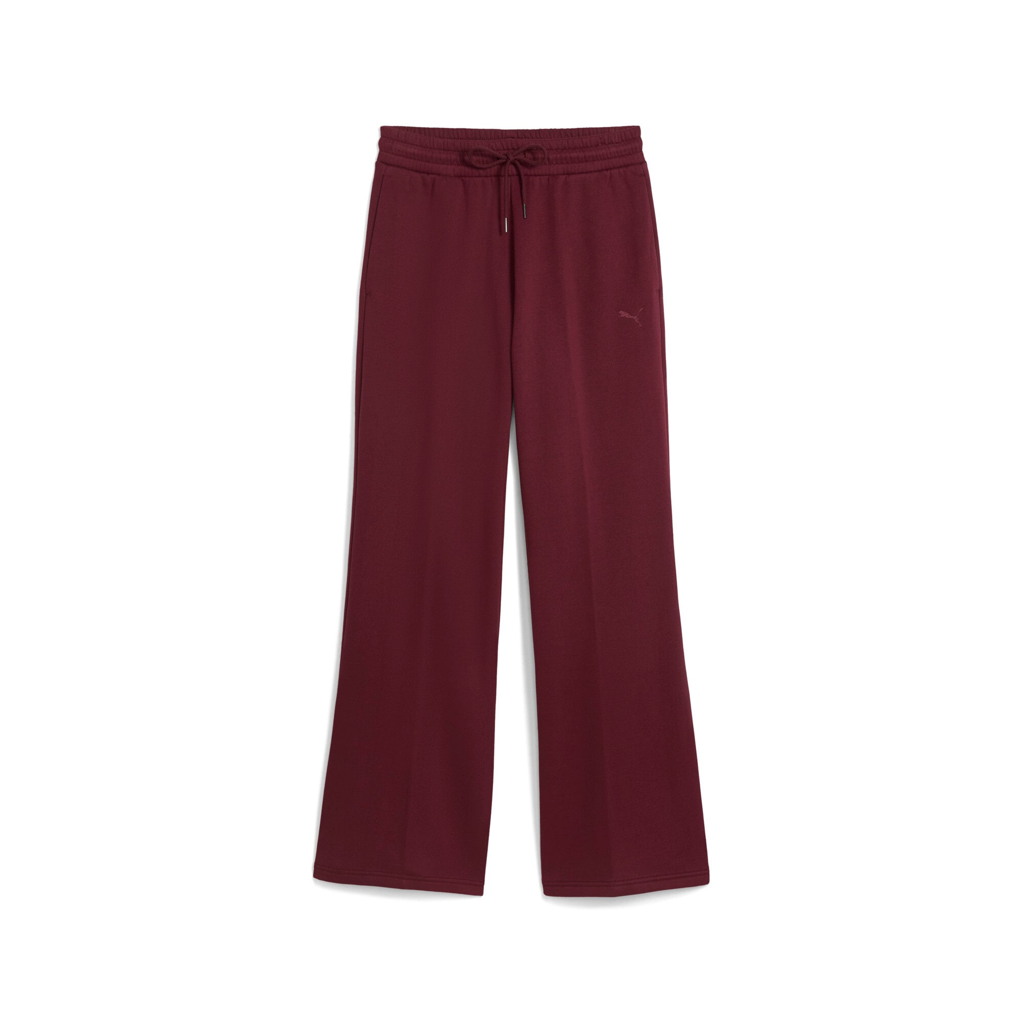 PUMA Trainingshose "HER COMFORT HIGH-WAIST STRAIGHT PANTS FL OP" mit Eingrifftaschen, pflegeleicht, komfortable Passform