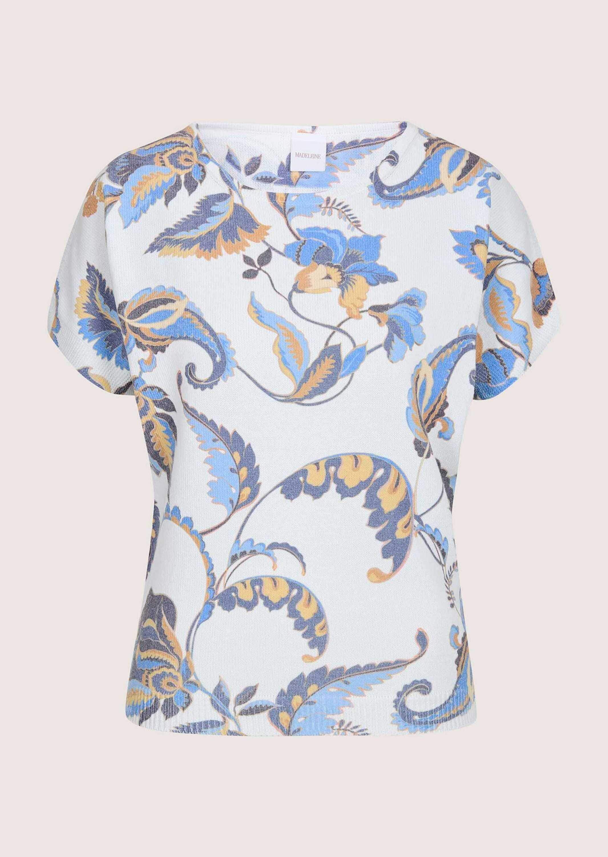 MADELEINE Longpullover "Strickpullover Druckpullover mit Allover-Print" Ger günstig online kaufen