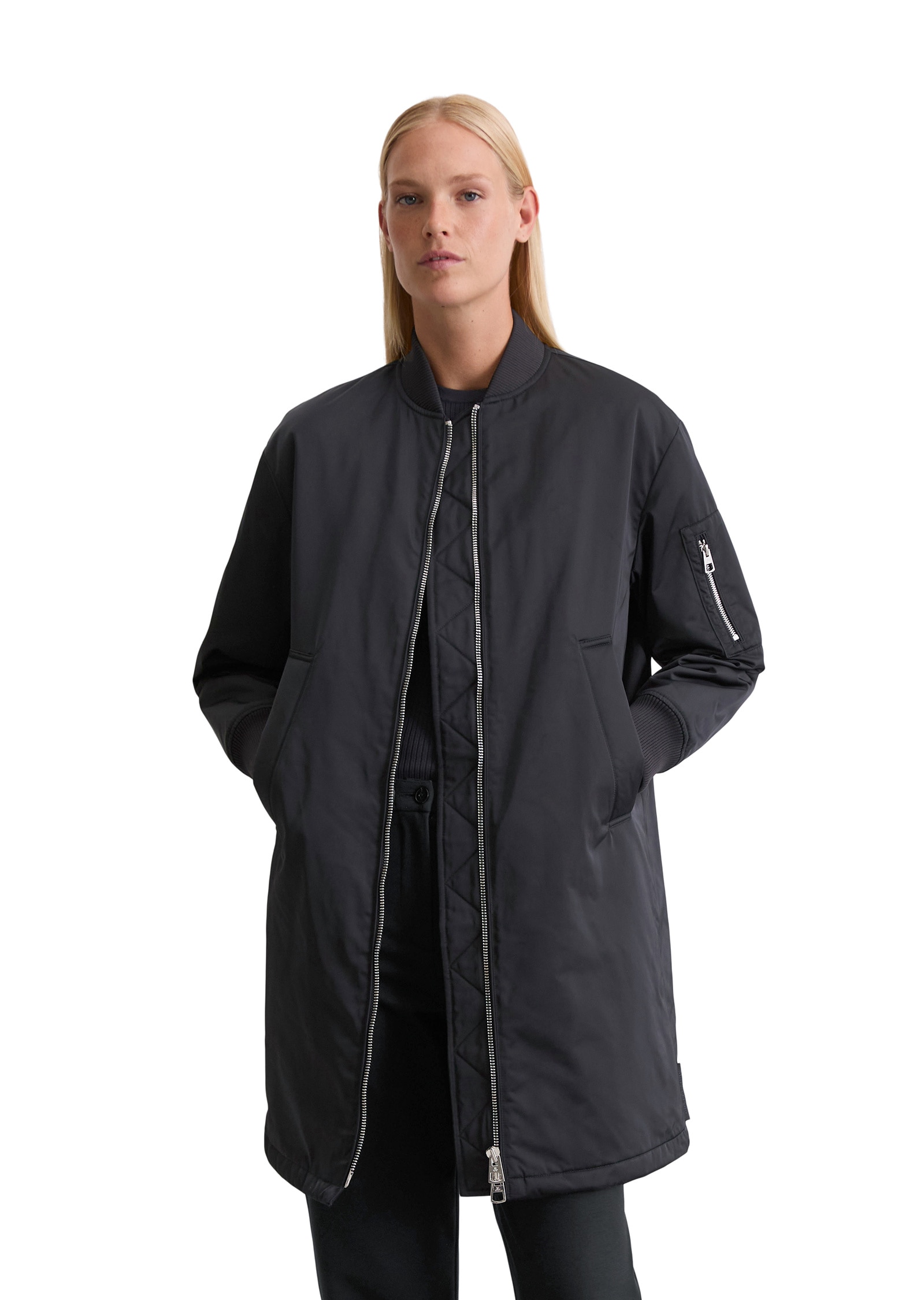 Marc OPolo Kurzmantel "aus recyceltem Polyester-Twill" günstig online kaufen