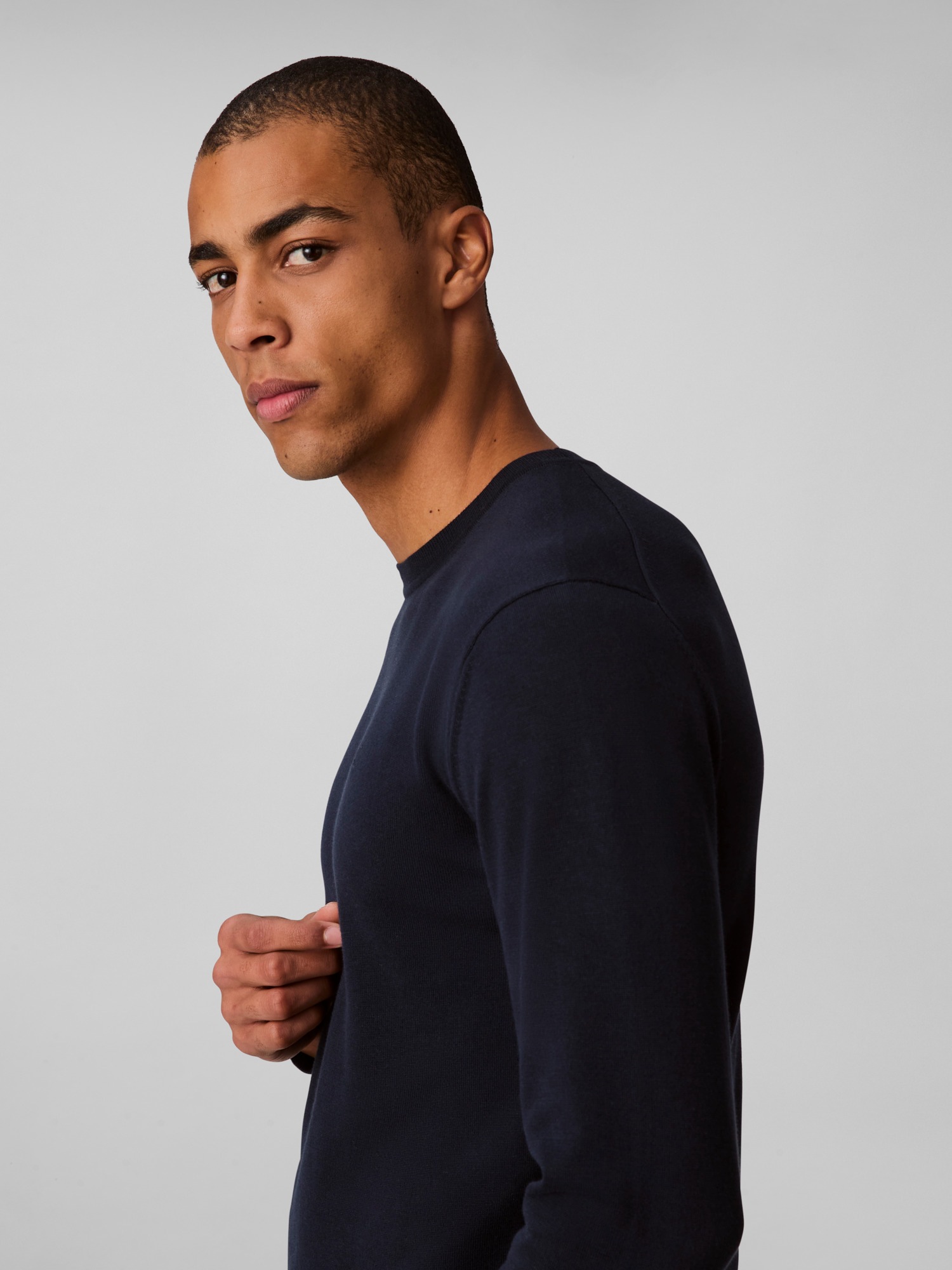 Thumbnail - Calvin Klein Strickpullover "LS SUPIMA COTTON CREW 14GG" Mit Rundhalsausschnitt