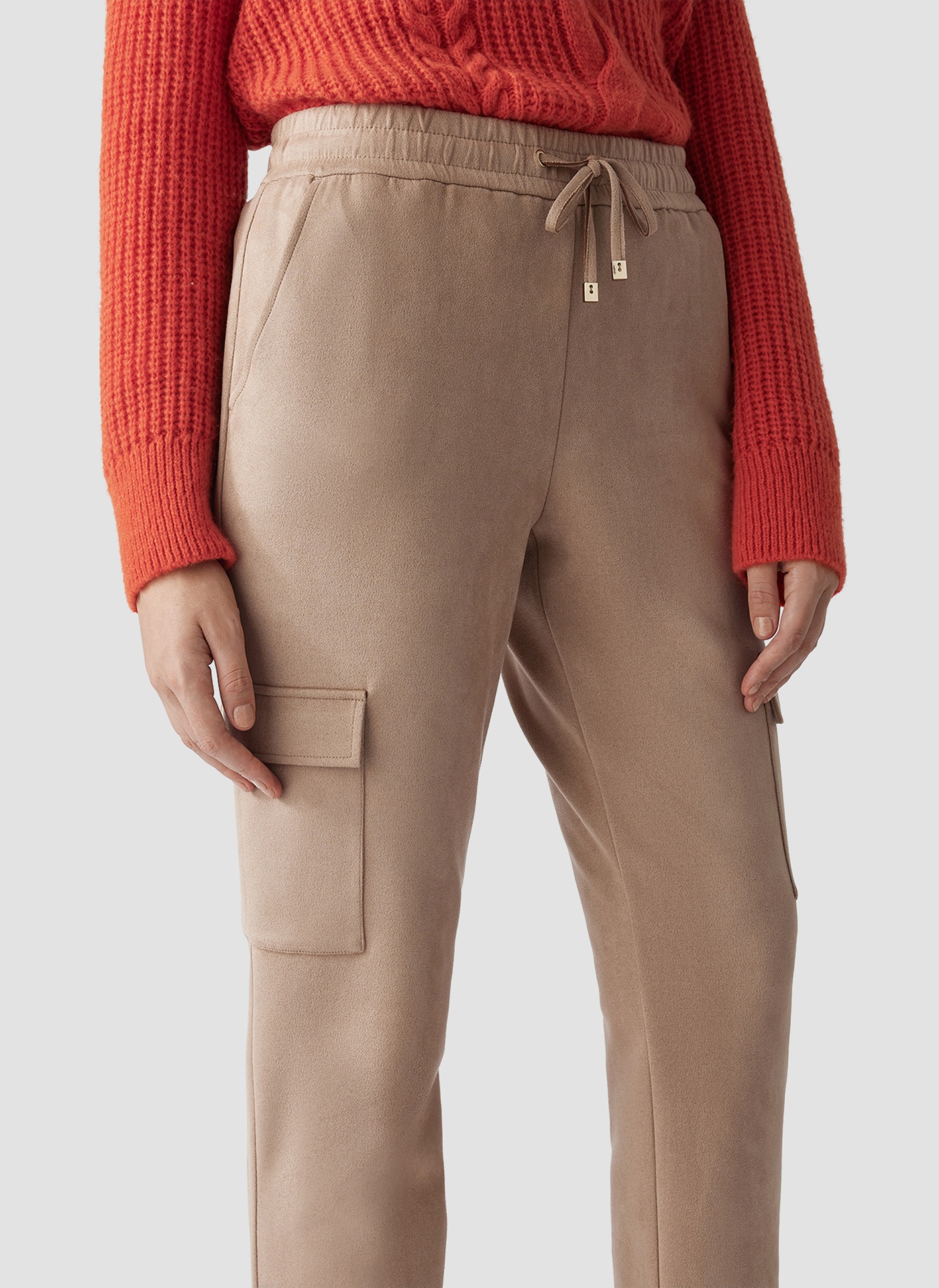 LeComte Jerseyhose »LeComte Cargo-Hose mit Kordelzug für stylische Freizeit-Looks«
