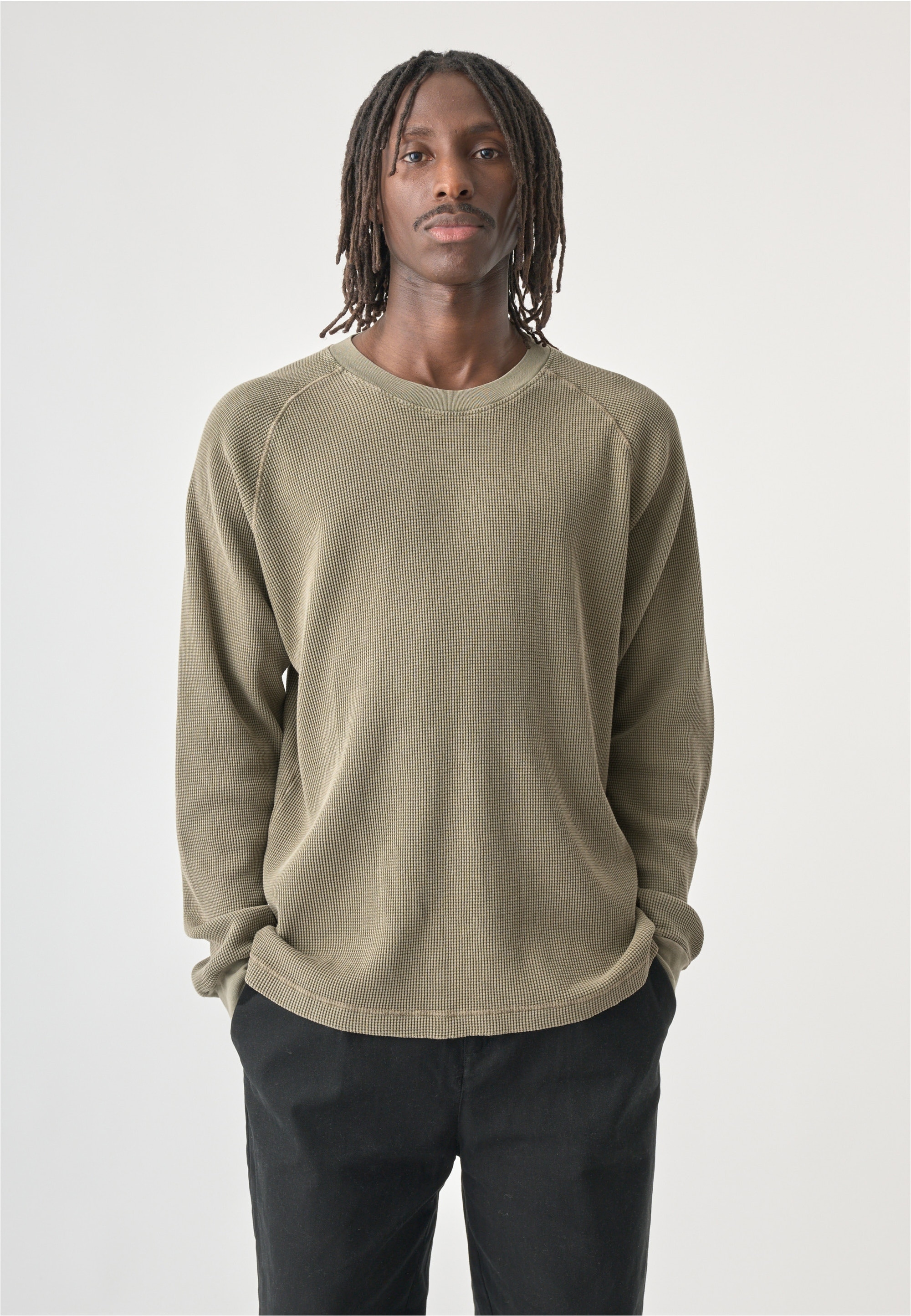 Cleptomanicx Strickpullover »Boxy Crewneck Thermal« im lockeren Schnitt