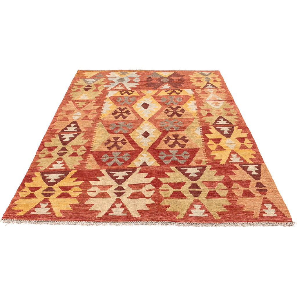 morgenland Wollteppich »Kelim - Oriental - 200 x 145 cm - rost«, rechteckig