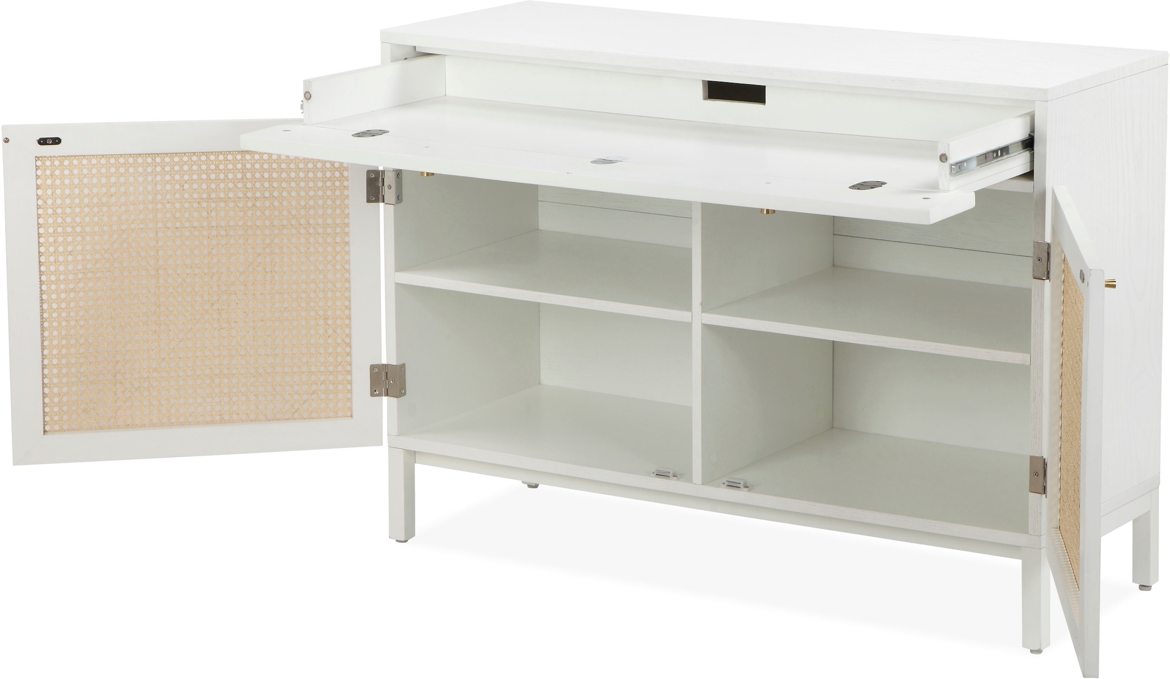 andas Sideboard »Gatwick«, ausziehbare Schreibtischplatte, Massivholz, Design by Morten Georgsen