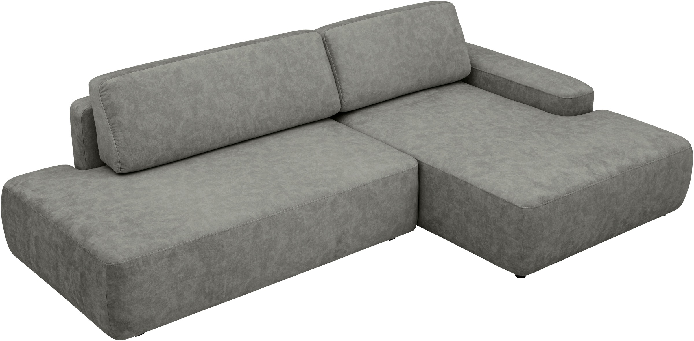INOSIGN Ecksofa »TORGE, Schlafsofa Cord, Samtvelours u. Strukur fein, Couch in L-Form«, Schlaffunktion und Bettkasten, Liegefläche: 210x125 cm, neues Design