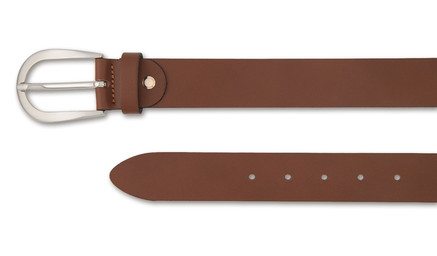 BERND GÖTZ Ledergürtel "Ledergürtel mit glänzender Silberschließe" günstig online kaufen