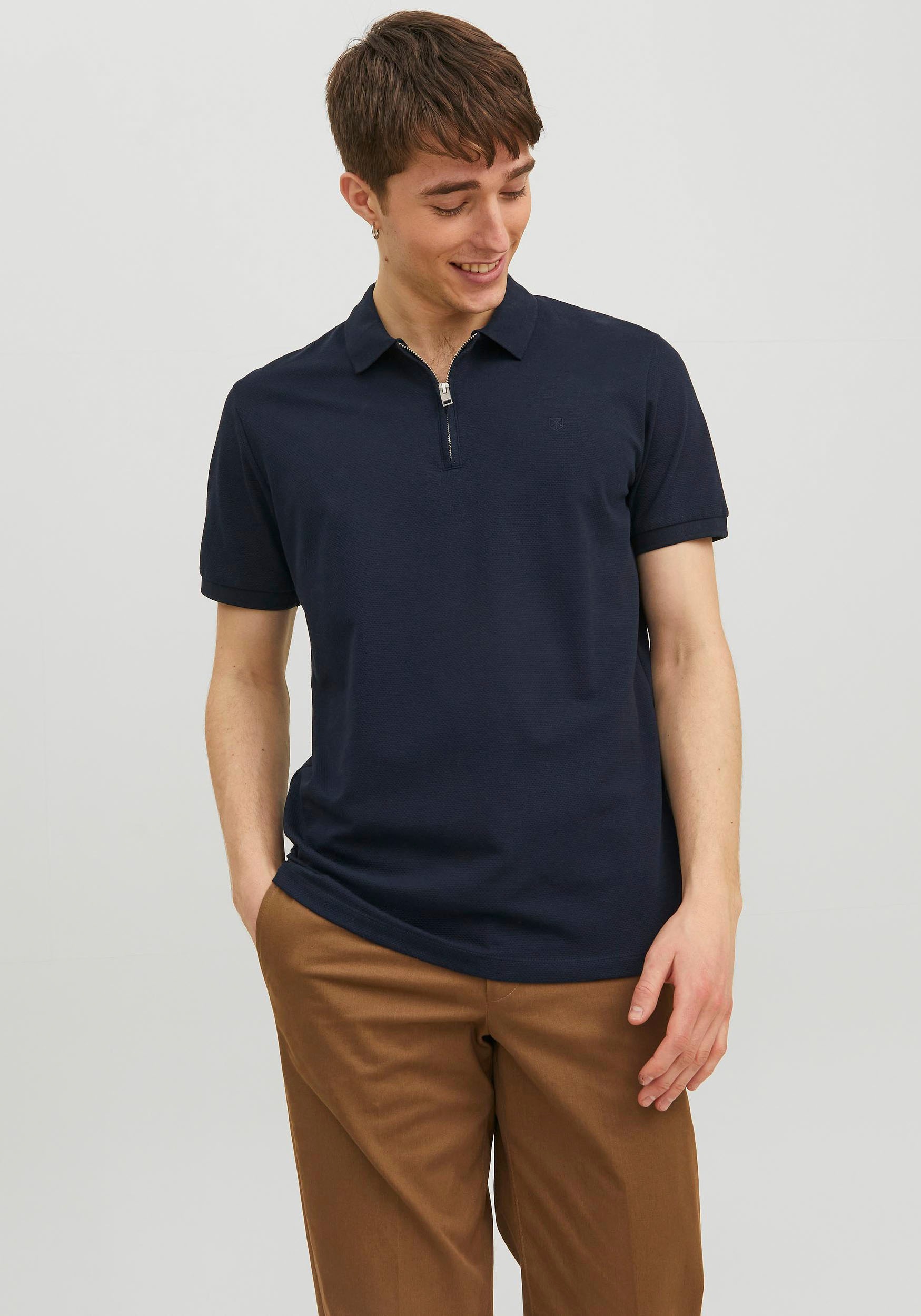 Jack & Jones Poloshirt »JPRBLASCOTT ZIP SS POLO SN«