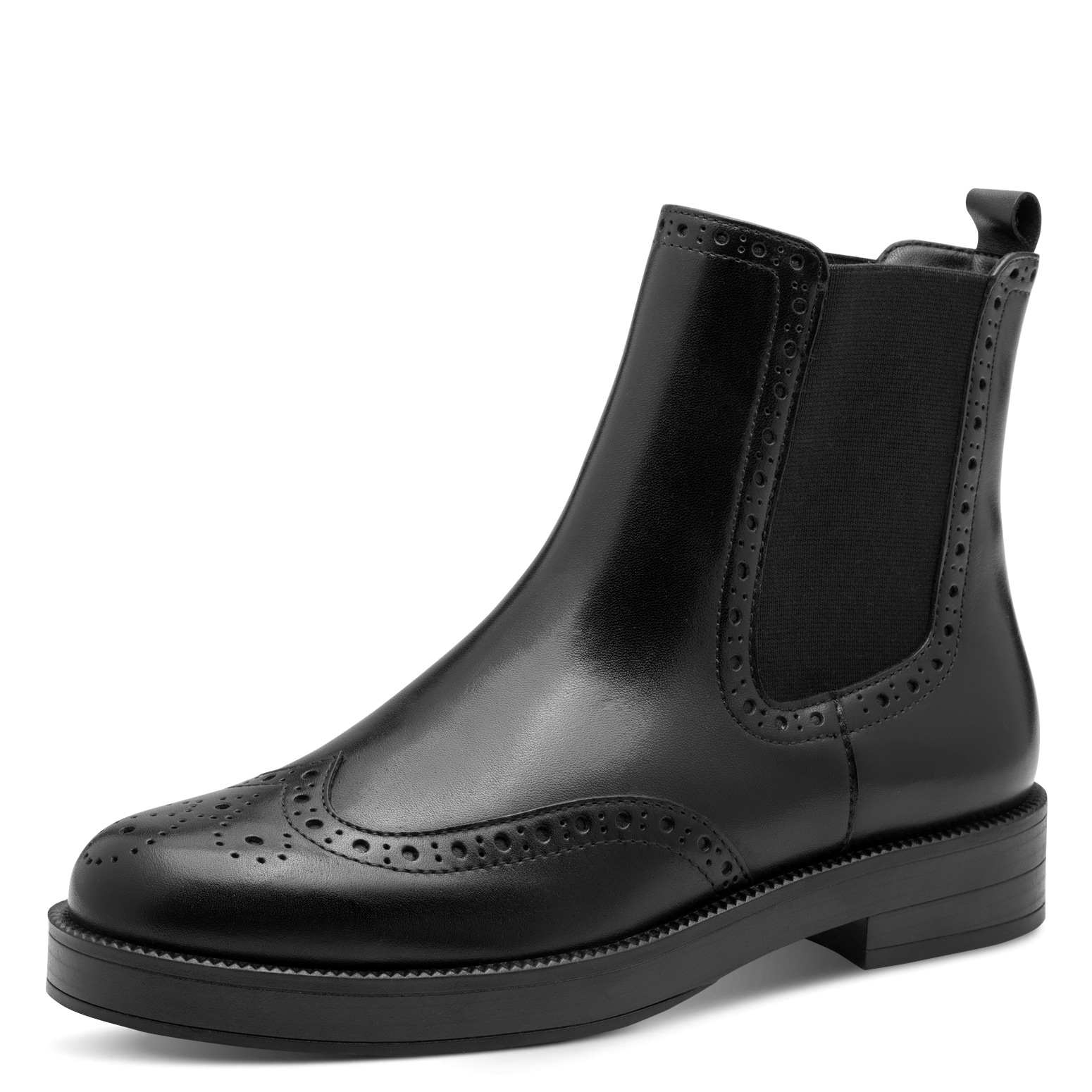 Tamaris, Blockabsatz, Stiefelette, Businessschuh mit eleganter Lyralochung