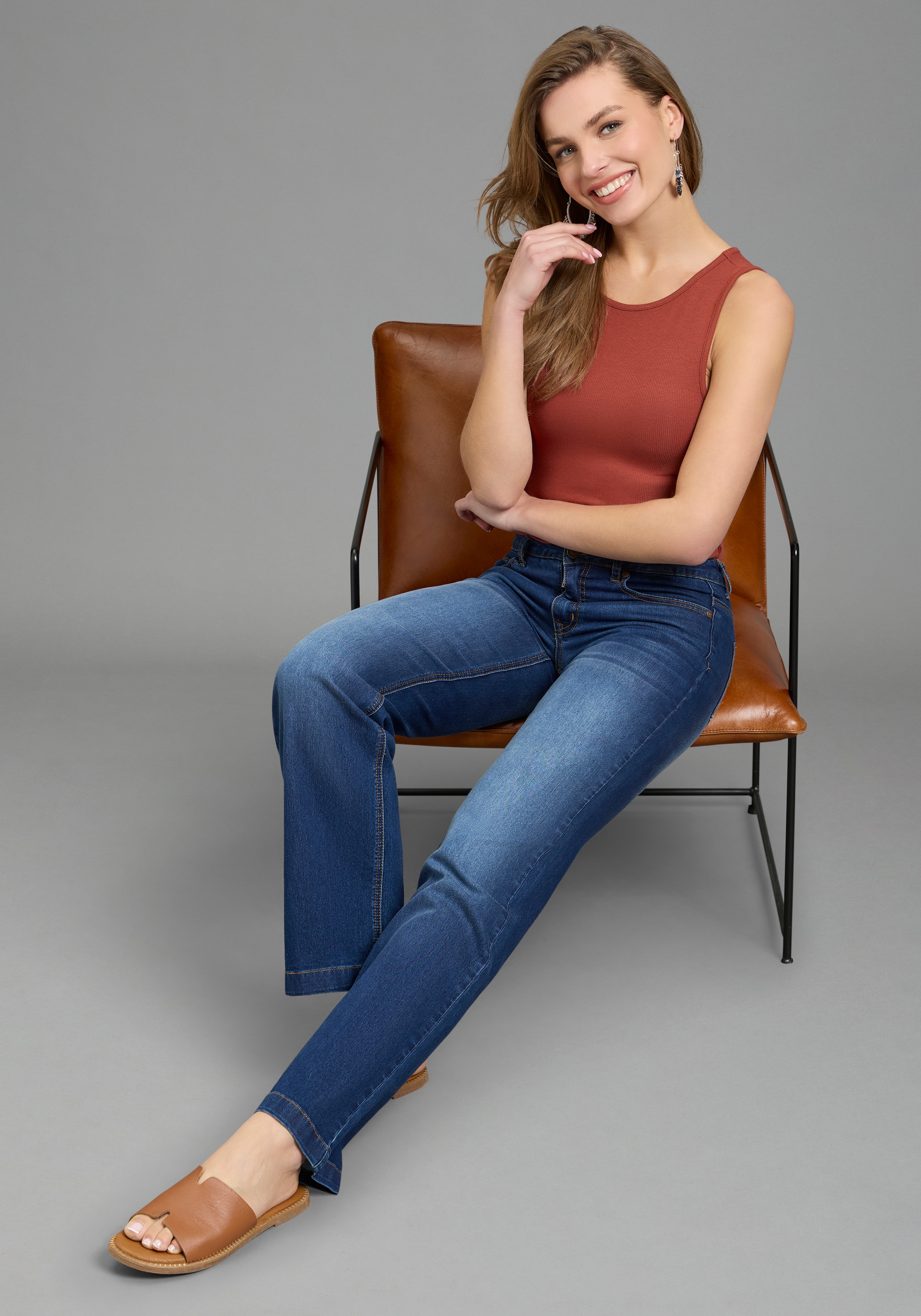 Flashlights Body aus weicher Rippqualität, figurenbetonte Passform, ärmellos