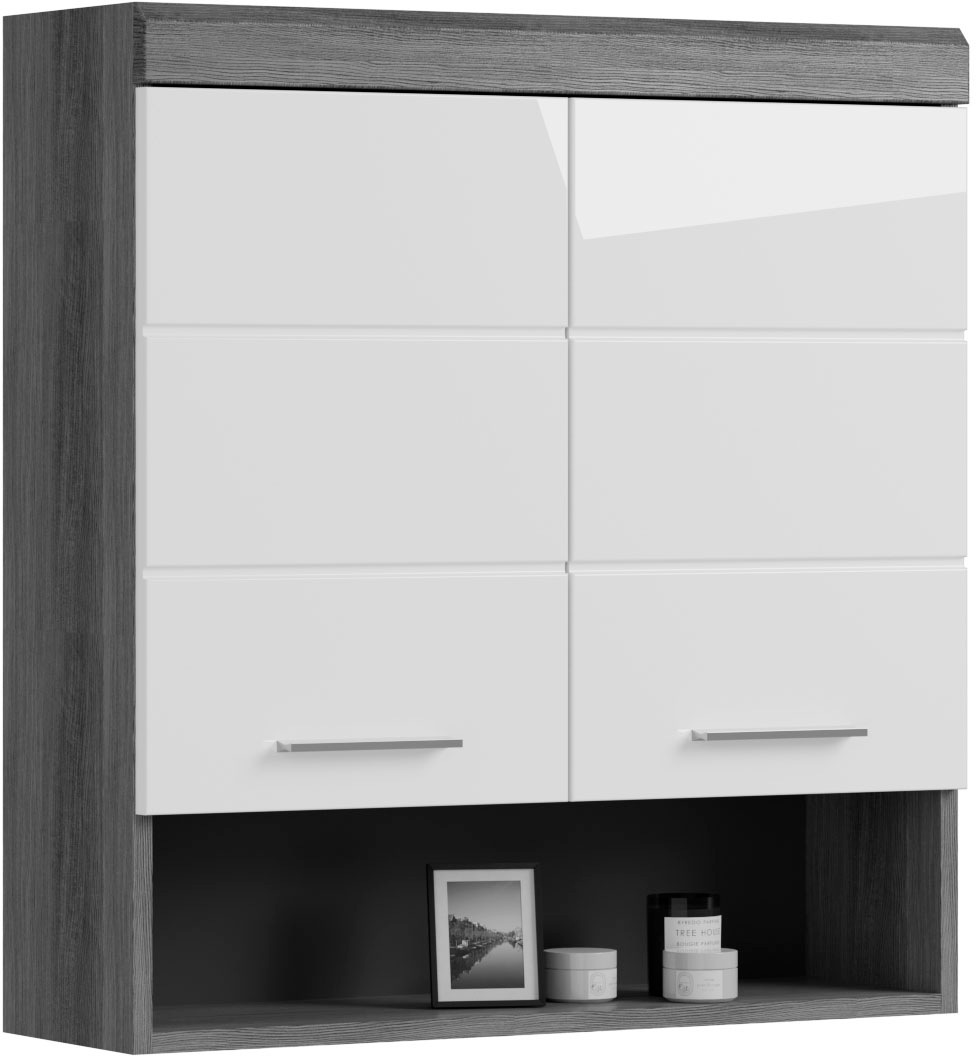 welltime Hängeschrank "SIENA, Breite 74cm, 2 Türen, 1 offenes Fächer, MDF-F günstig online kaufen