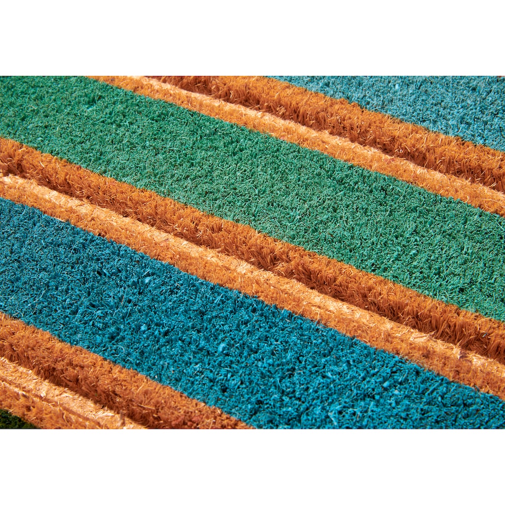 HANSE Home Fußmatte »Mix Mats Kokos Colorful Stripes«, rechteckig