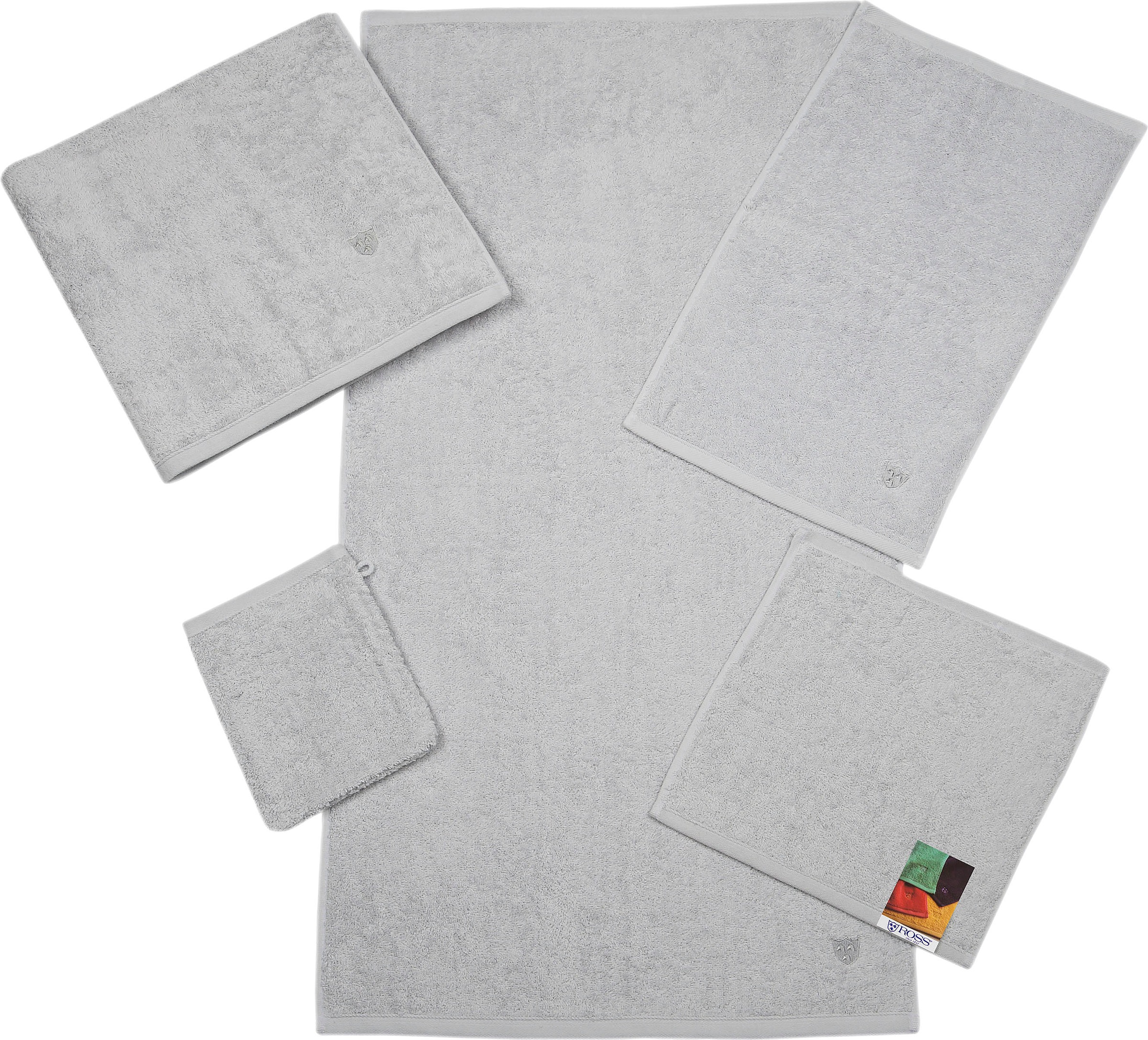 Thumbnail - ROSS Duschtuch "Vita" Bestickung ROSS-Emblem