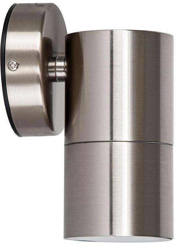 HAVIT LIGHTING LED Außen-Wandleuchte "FORTIS", 1, Ø 6cm H: 9cm, 1 Stk., silber, Leuchten