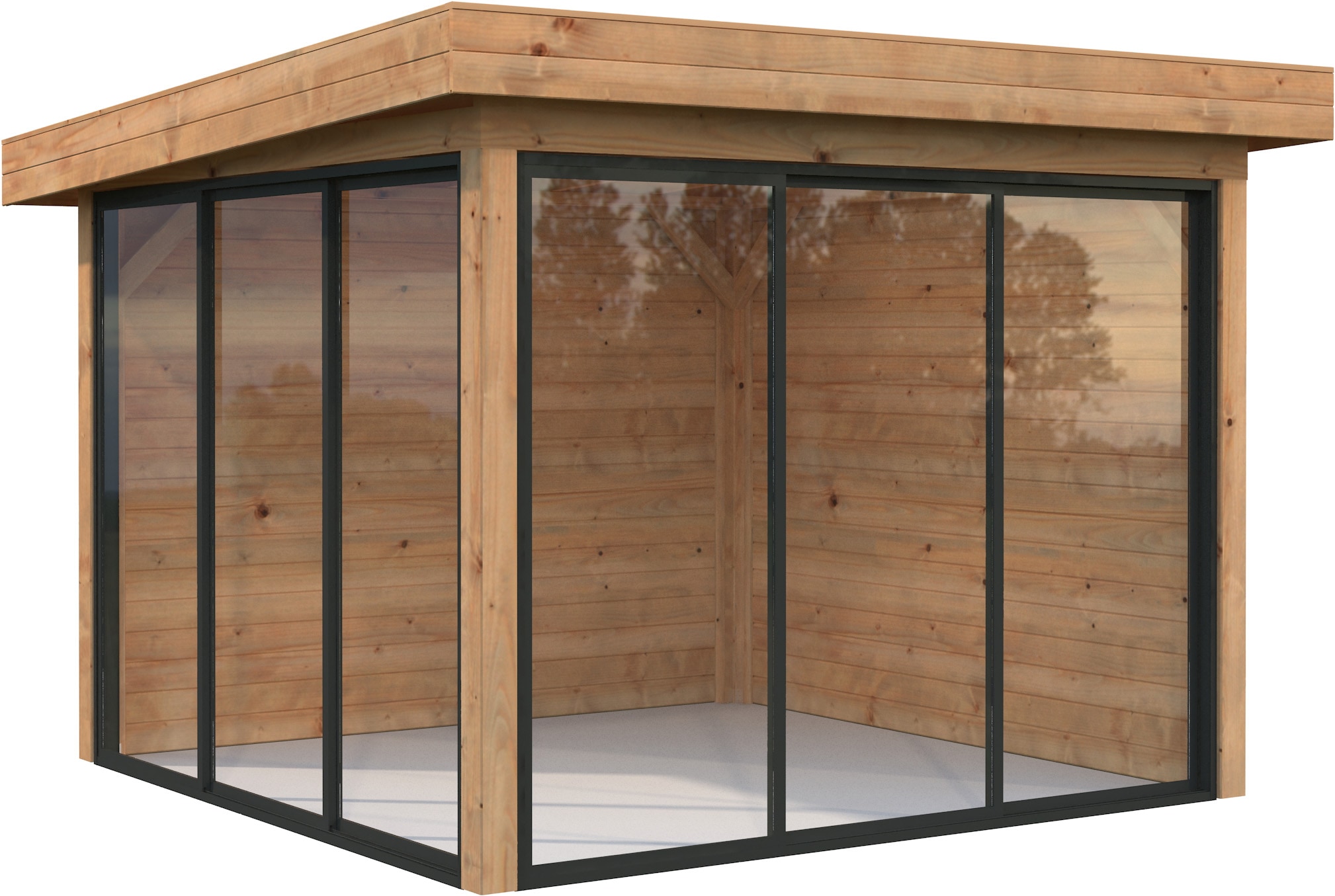 Palmako Gartenhaus »Lenna 8,3 m², Set 401 Slide«