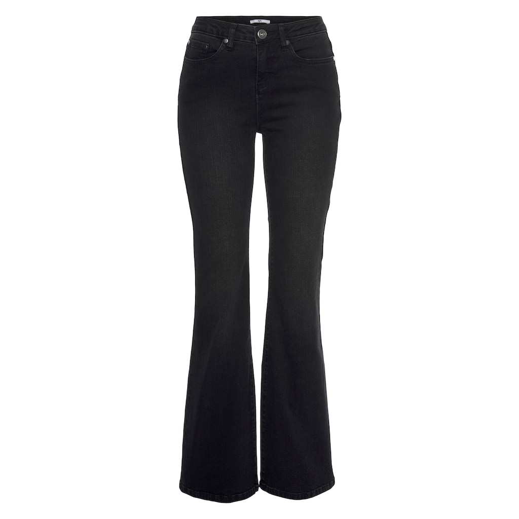 AJC High-waist-Jeans, in Flared Form im 5-Pocket-Style