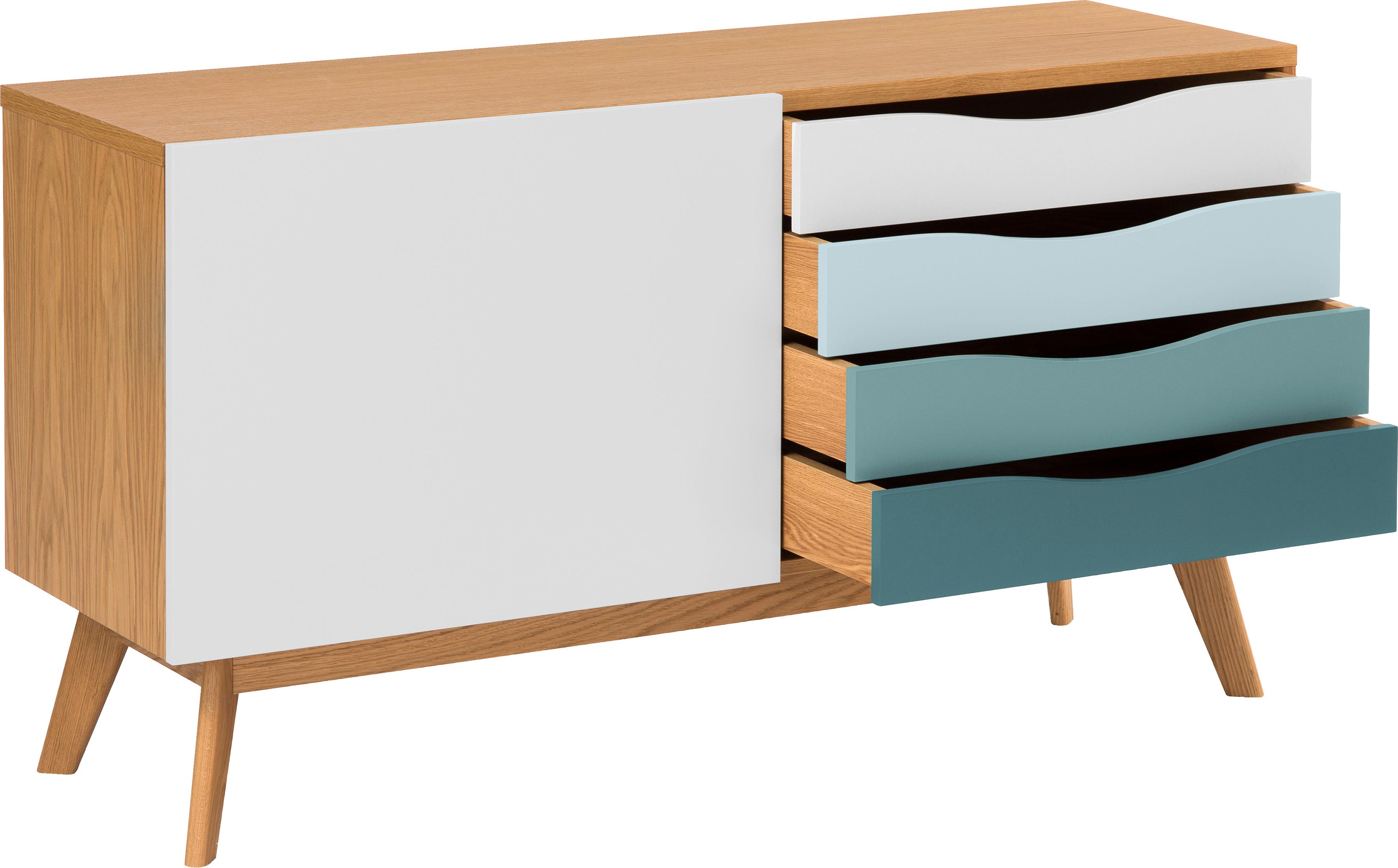 Thumbnail - Woodman Sideboard "Hilla" Kommode im angesagten skandinavischen Look, Breite 130 cm, FSC