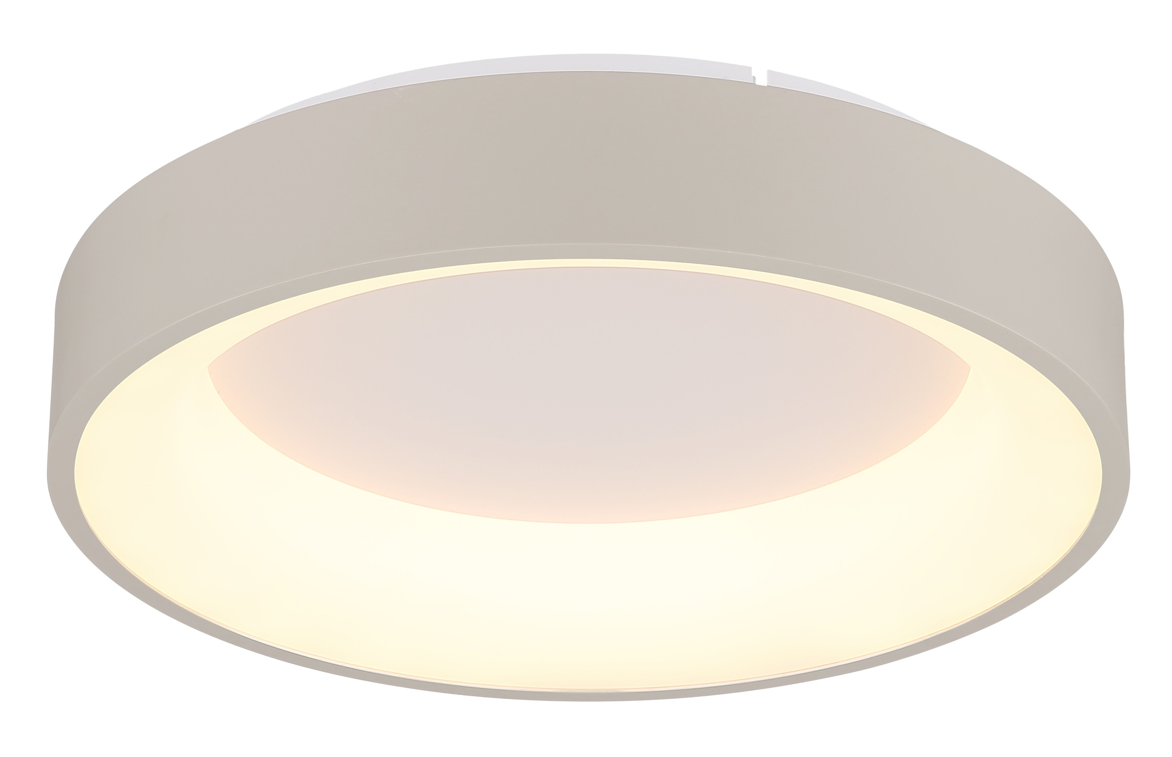 GLOBO LIGHTING Deckenleuchte »GALLEGOS« LED-Modul 1 Stk. Sandfarbene Deckenleuchte dimmbar mit LED, Fernbedienung
