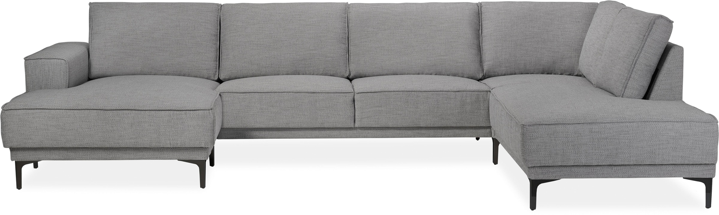 Places of Style Wohnlandschaft "XXL Sofa Oland, Struktur, Flachgewebe, Luxu günstig online kaufen