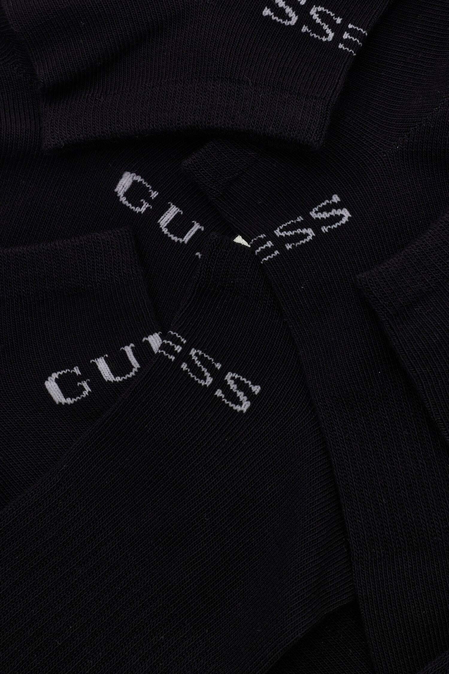 Guess Sneakersocken »SNEAKER SOCKS 6PACK« 6 Paar tlg. mit Logoschriftzug
