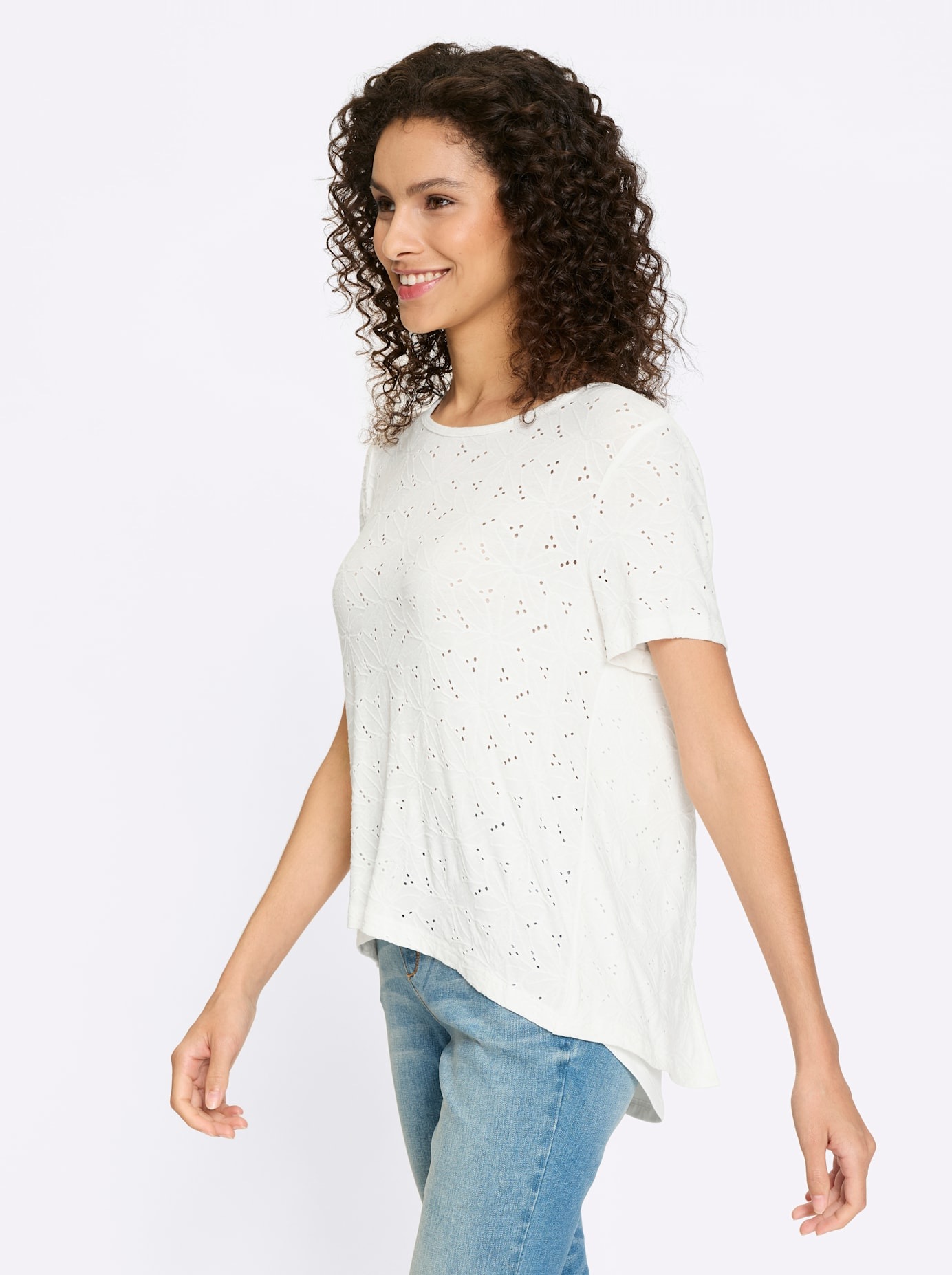 HEINE Shirt T-Shirt Ecru 34 7