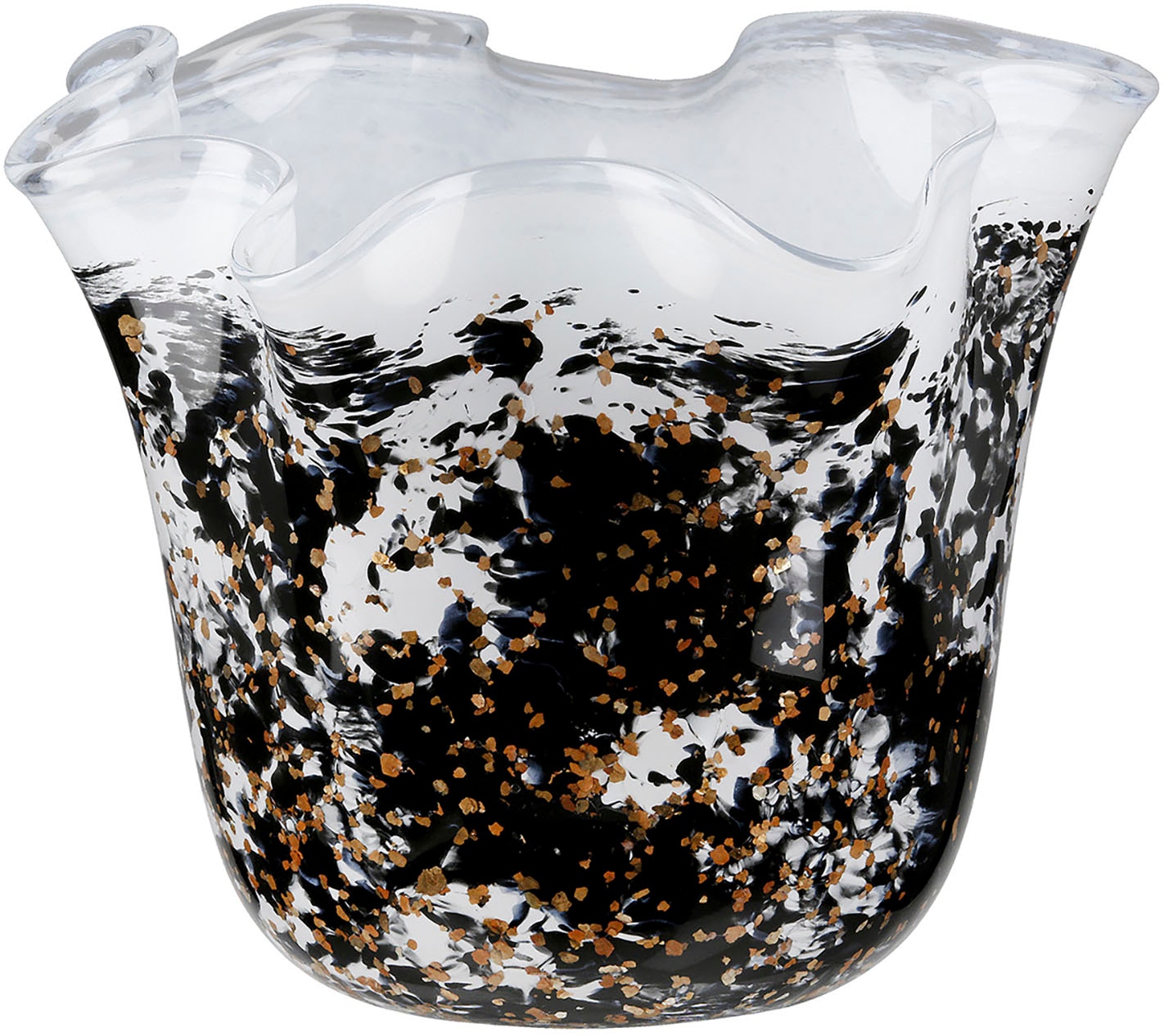 GILDE Tischvase "Vase Petunia, schwarz-weiß", (1 St.) günstig online kaufen