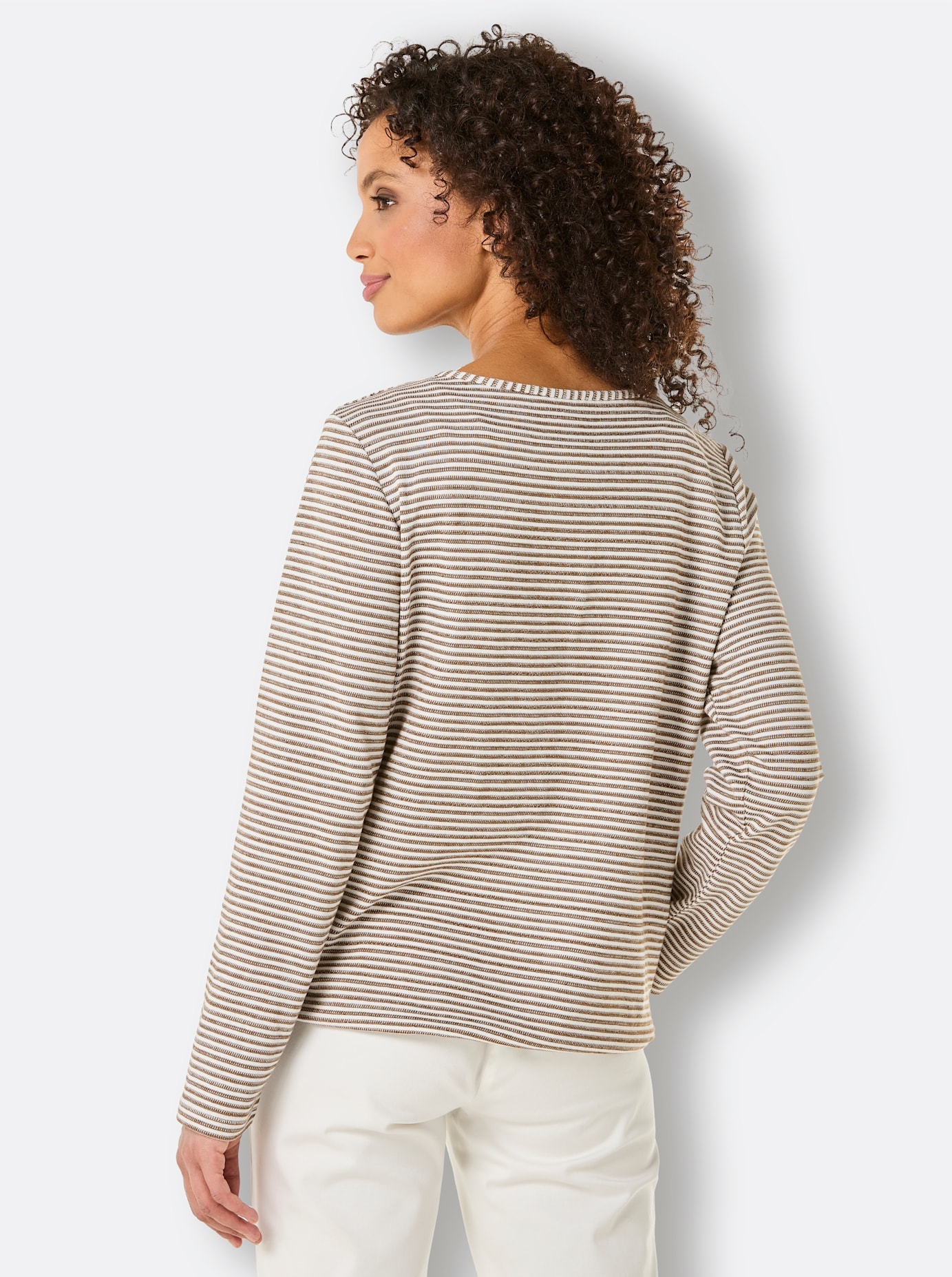CREATION L PREMIUM Langarmshirt »Pima-Baumwoll-Viskose-Shirt«, (1 tlg.)